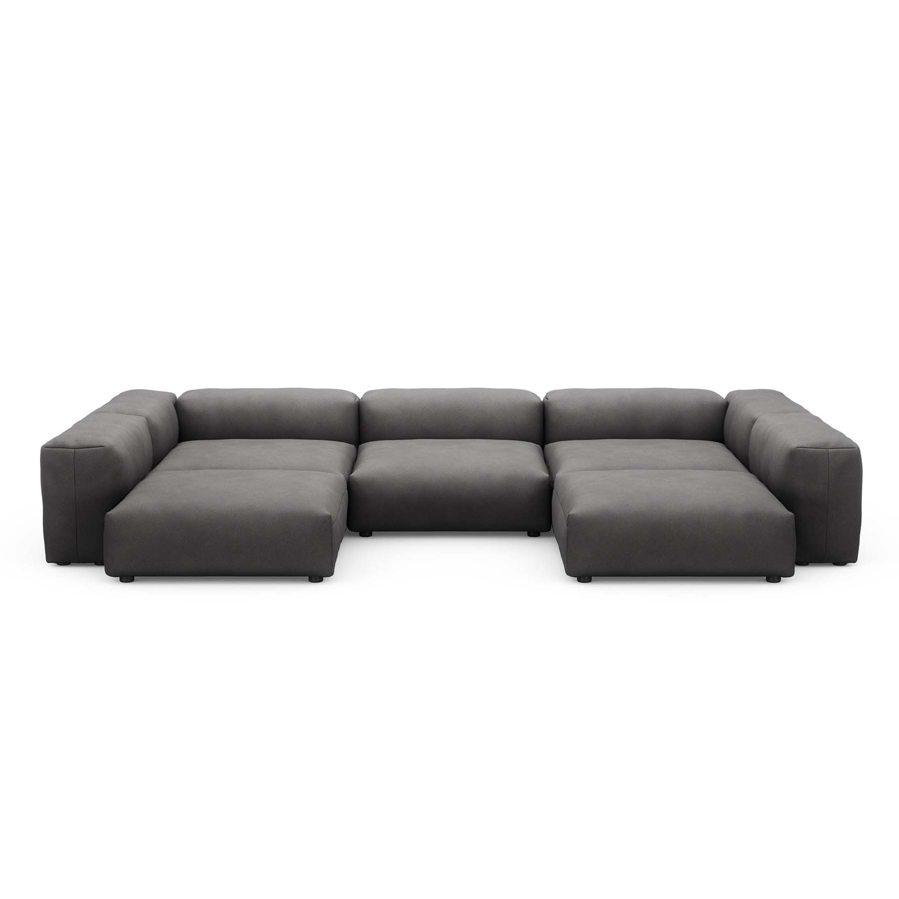 U-Shape Sofa L Pique Dark Grey
