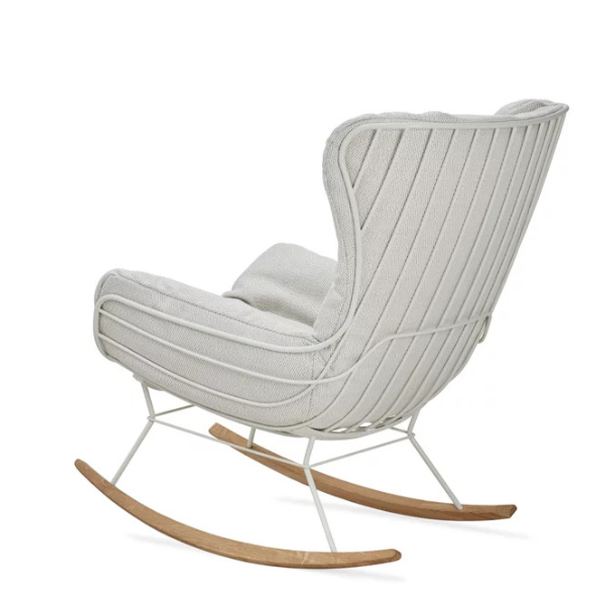 Leyasol Rocking Wingback Chair, Lopi Marble, Gestell 1.1