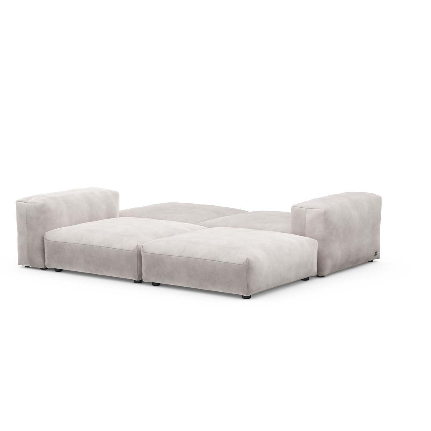 Sofa Loveseat L Velvet Light Grey