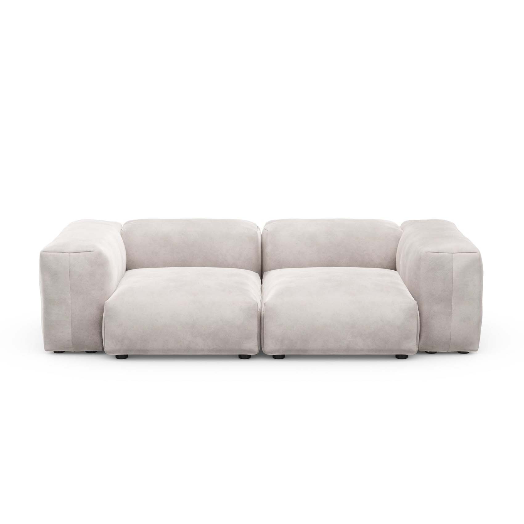 Two Seat Sofa S Velvet Light Grey