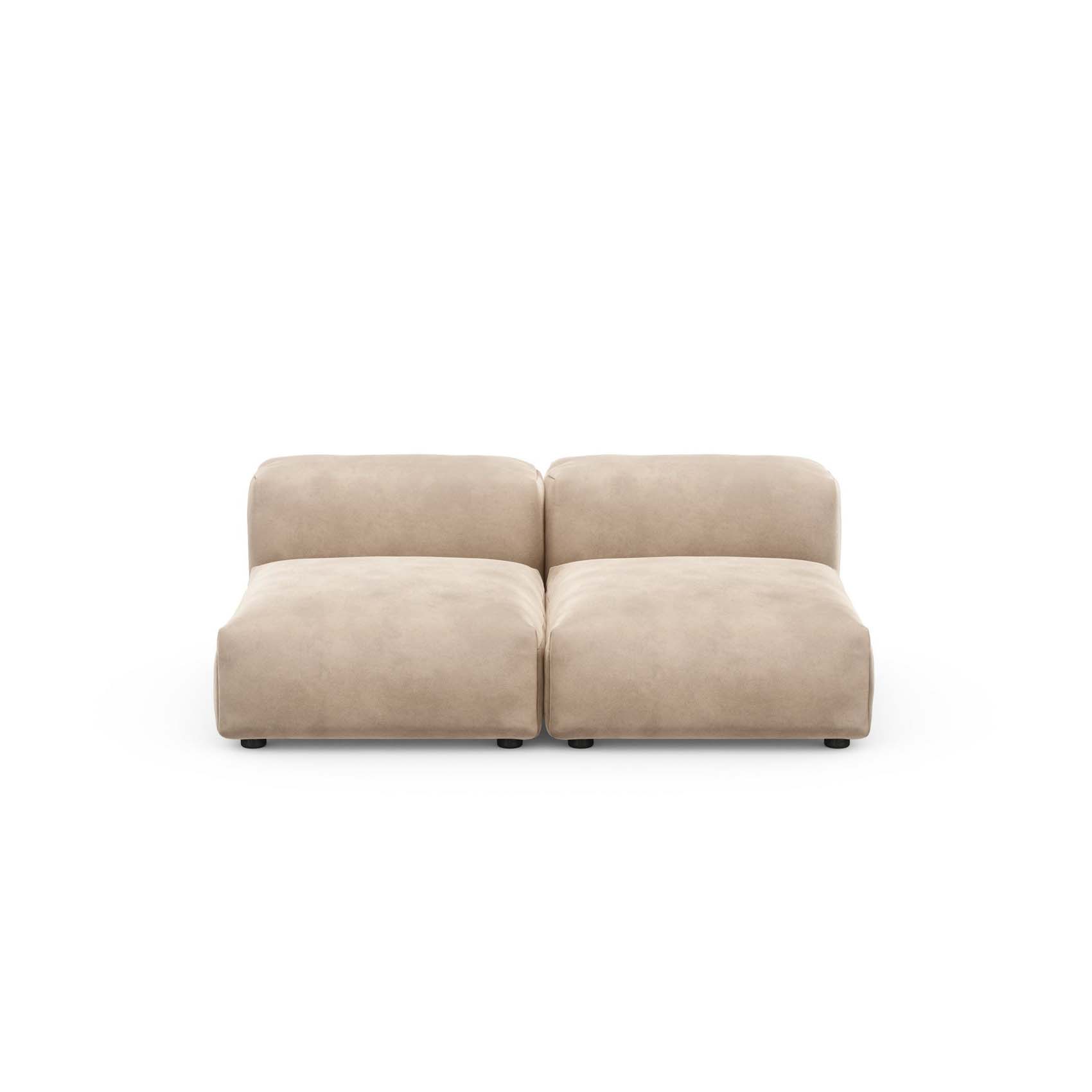 Two Seat Lounge Sofa S Velvet Stone