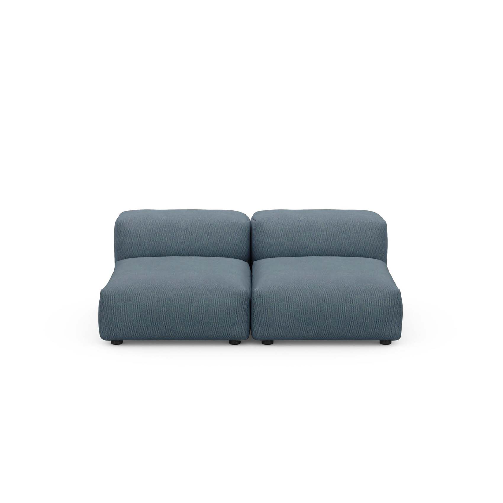 Two Seat Lounge Sofa S Pique Dark Blue