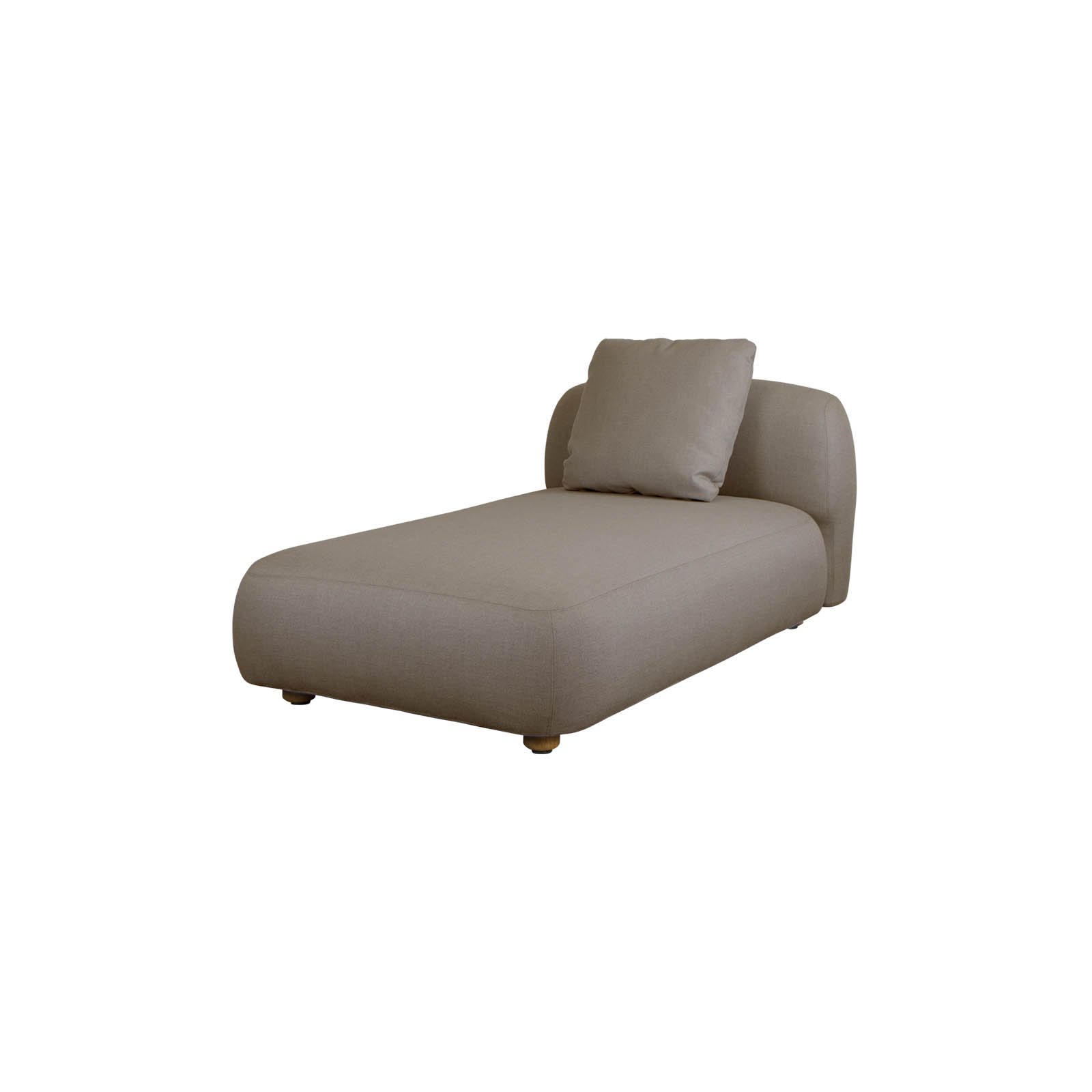 Chaiselongue ModulSofa Capture aus CL AirTouch mit QuickDry in Taupe