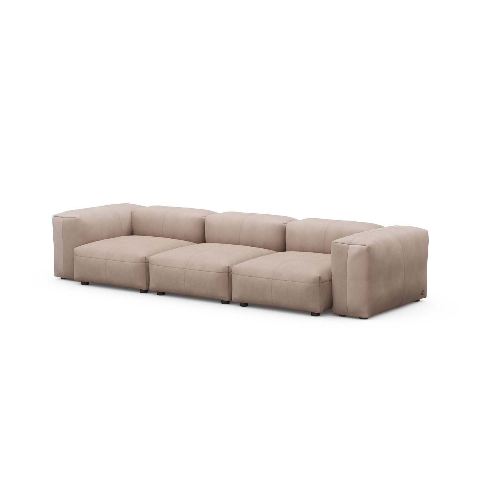 Three Seat Sofa S Leather Stone