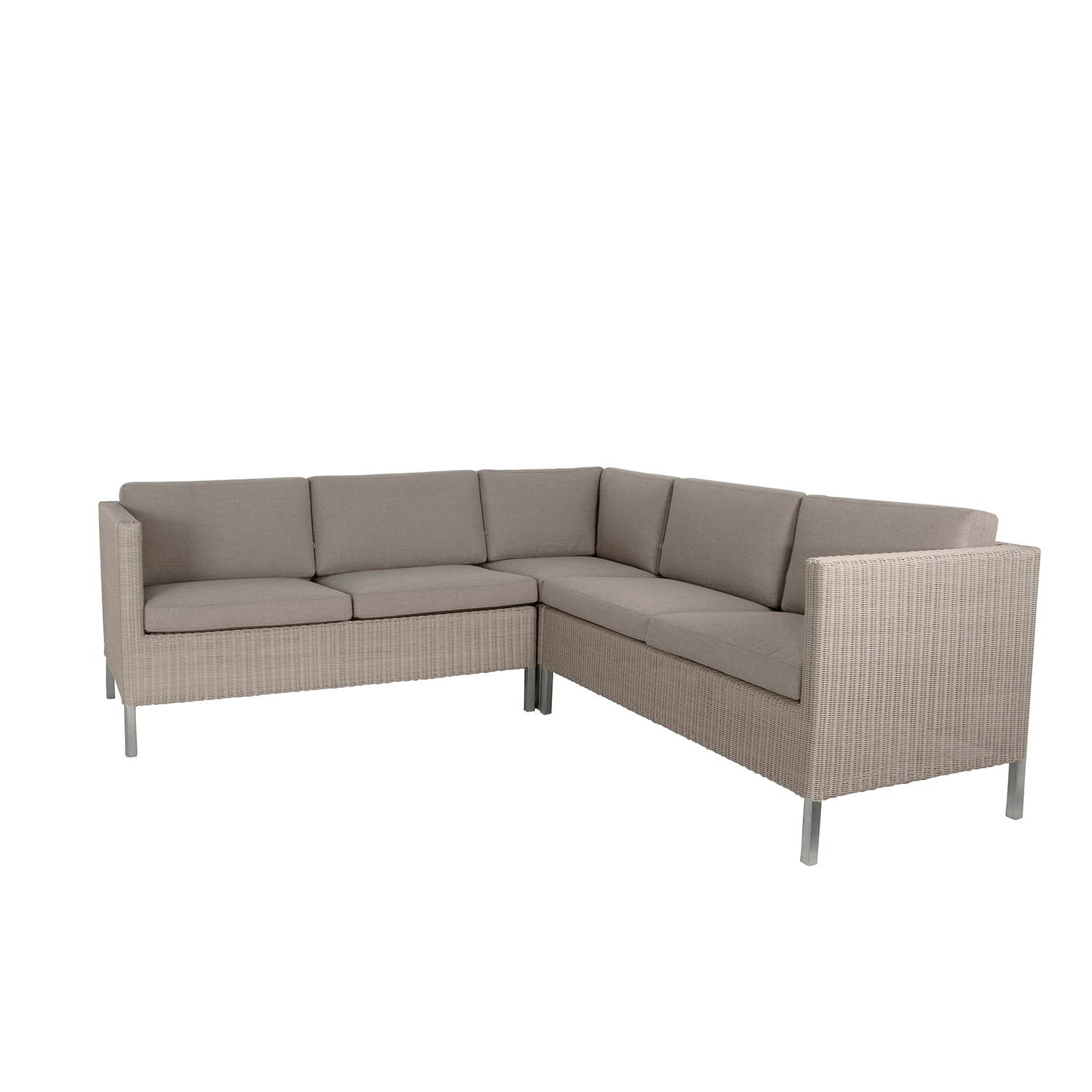 Connect Dining Lounge 20 aus Cane-line Weave in Taupe