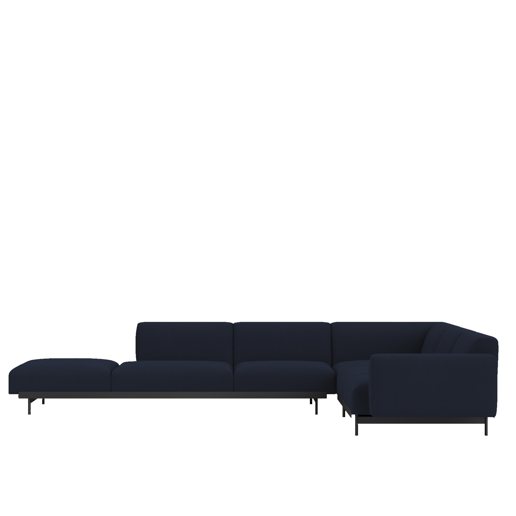 Sofa In Situ Stoff dunkelblau Eckkombination