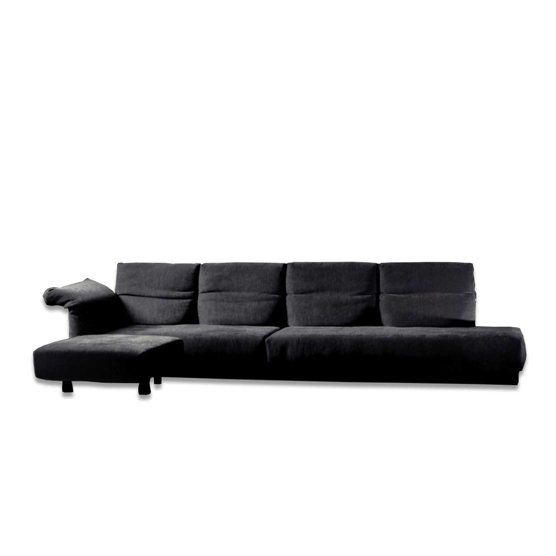 3-Sitzer Sofa Essential Stoff Schwarzblau