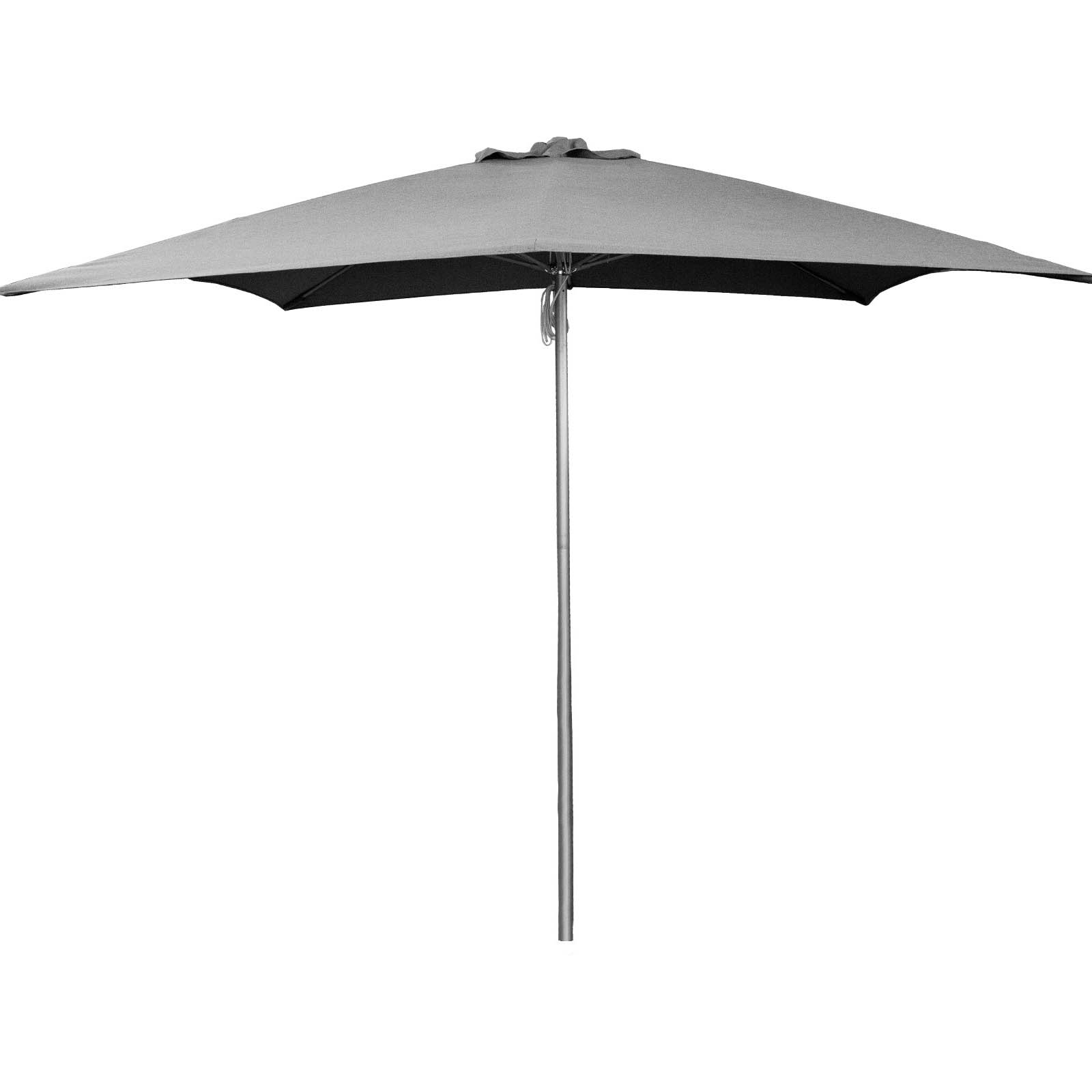 Shadow parasol mit Seilzug für 3x3 m aus Aluminium in
