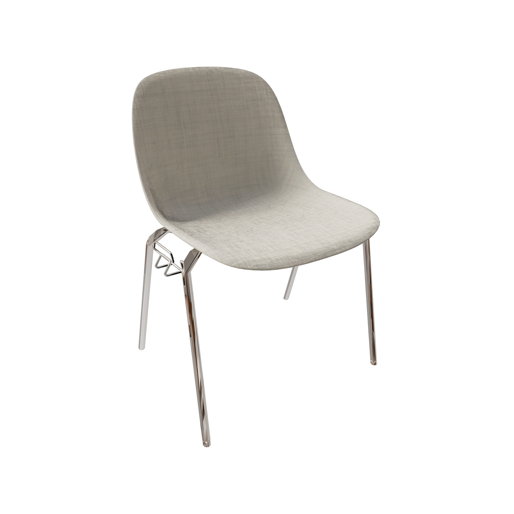 Fiber Side Chair / A-Base With Linking Device / With Felt Glides 25381-CHRO_113