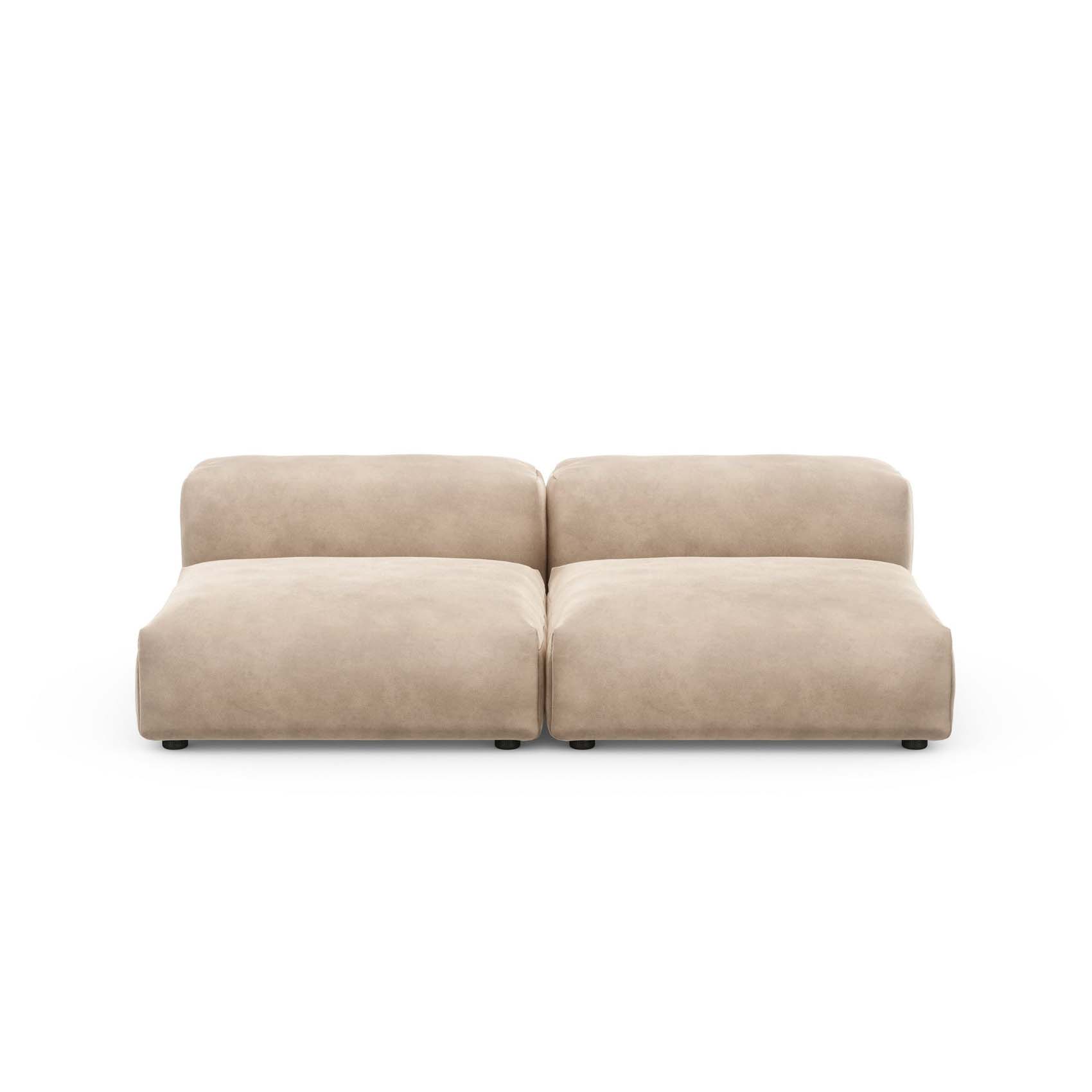 Two Seat Lounge Sofa M Velvet Stone