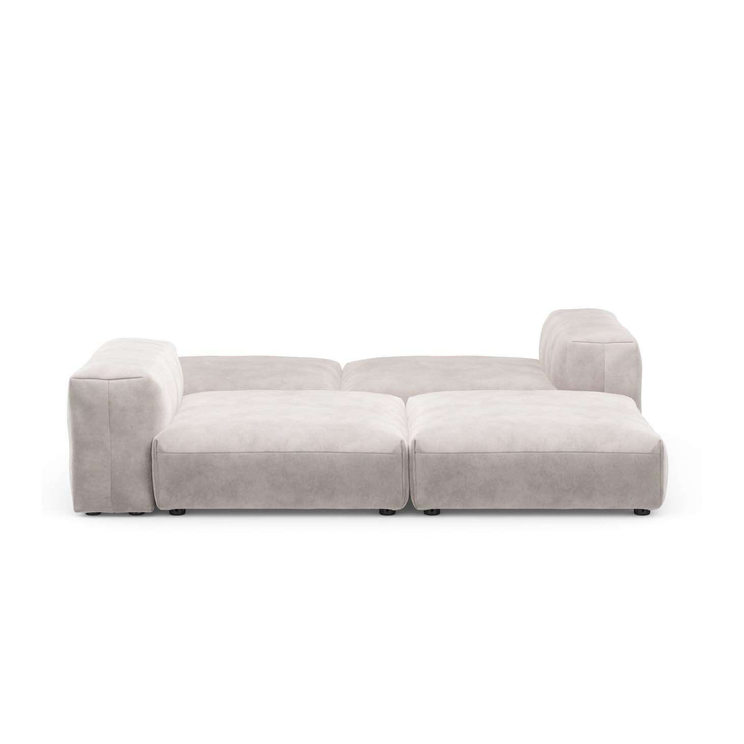 Sofa Loveseat L Velvet Light Grey