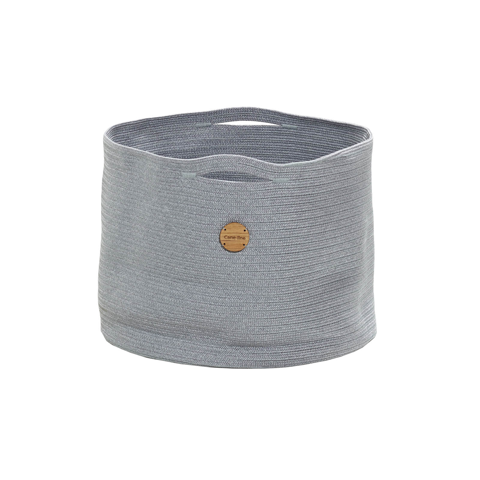 Soft Rope Korb groß Durchmesser 50 cm aus Cane-line Soft Rope in Light Grey