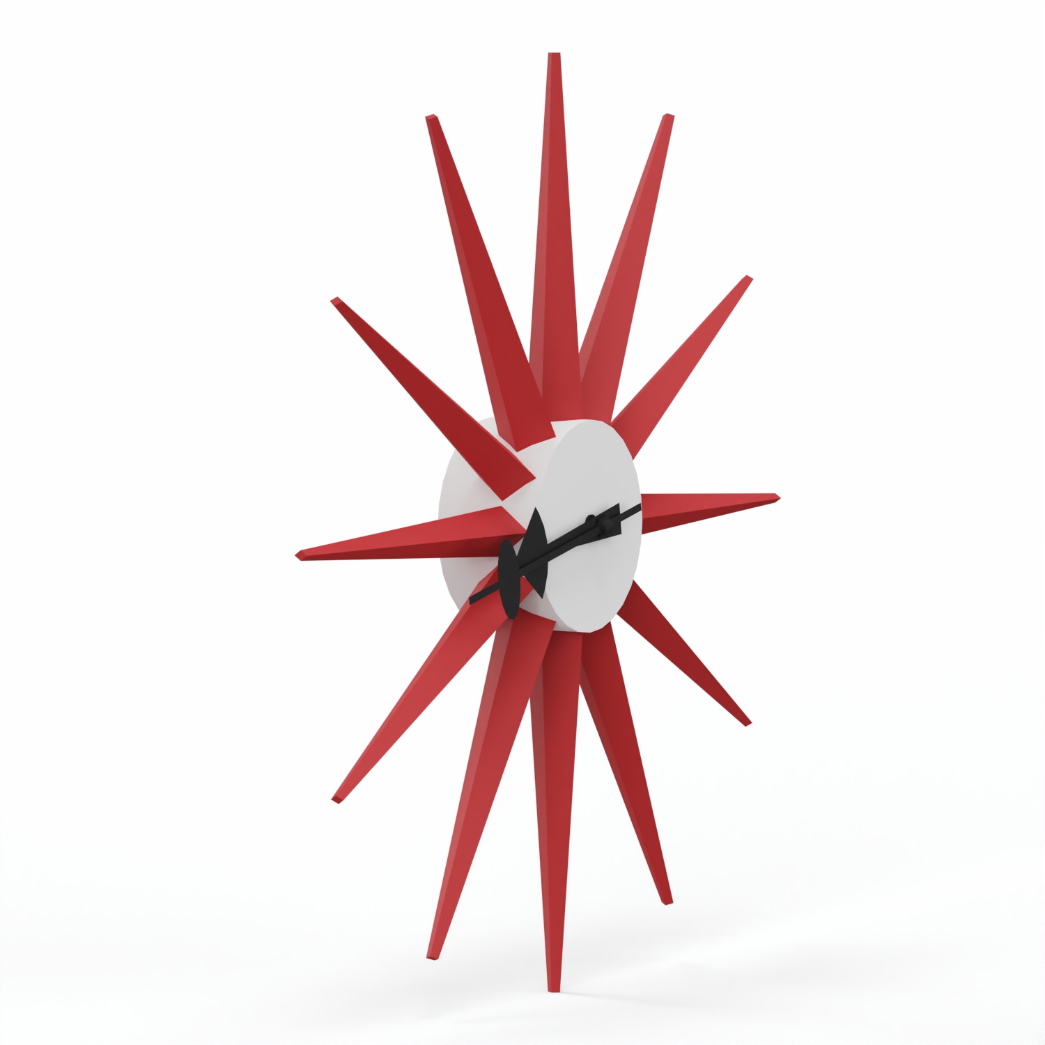 Sunburst Clock, Rot 20125302