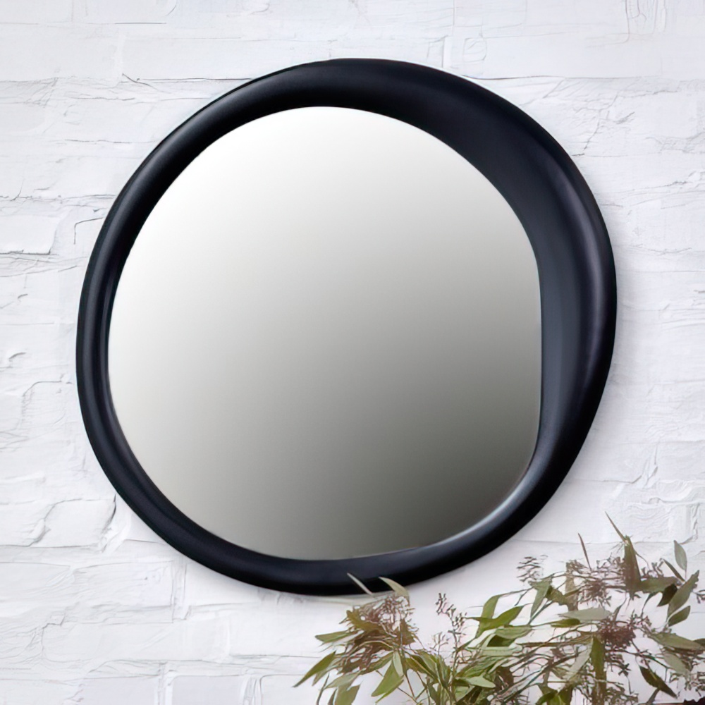 Spiegel groß Aluminium Bolla in Graphit - 65194