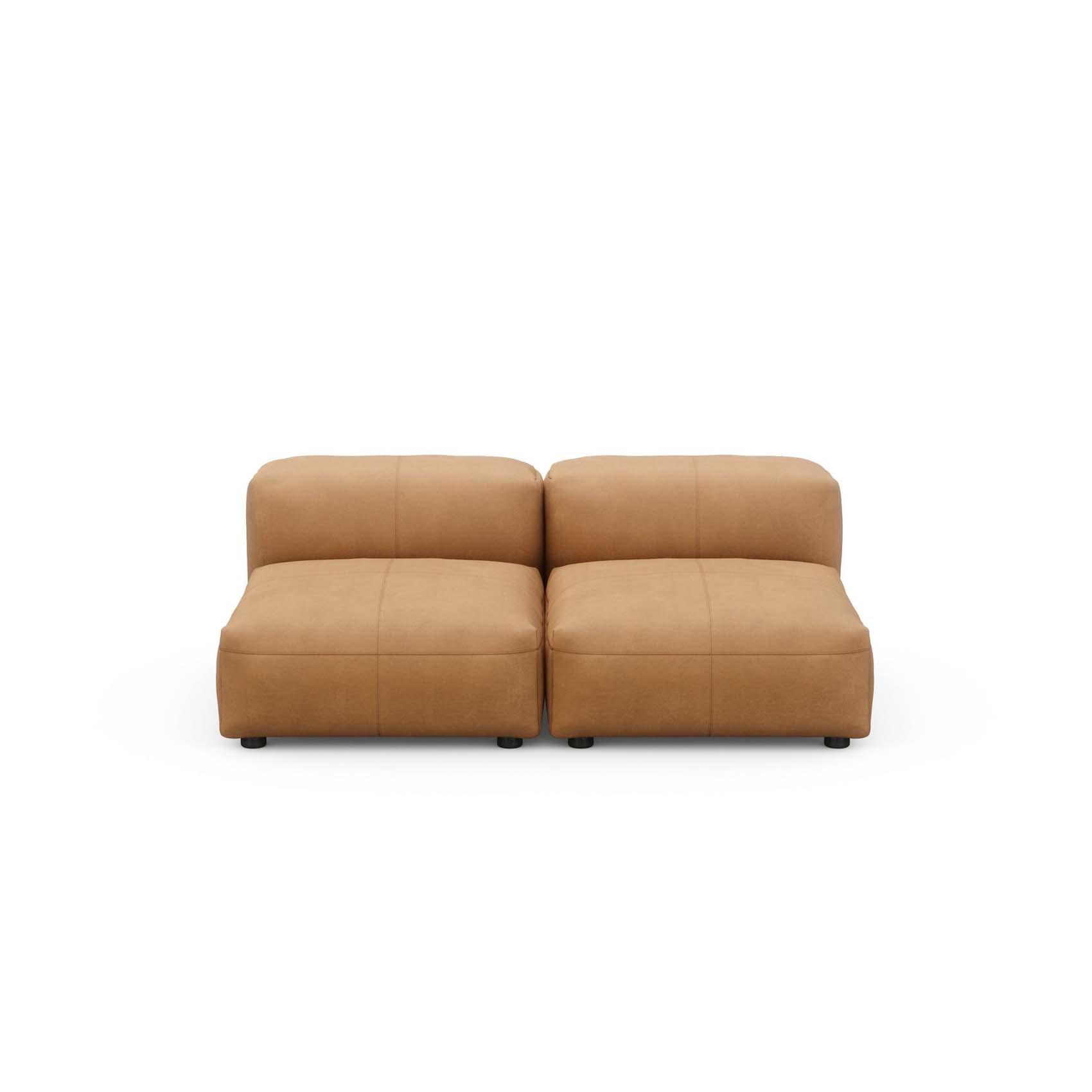 Two Seat Lounge Sofa S Leather Brown