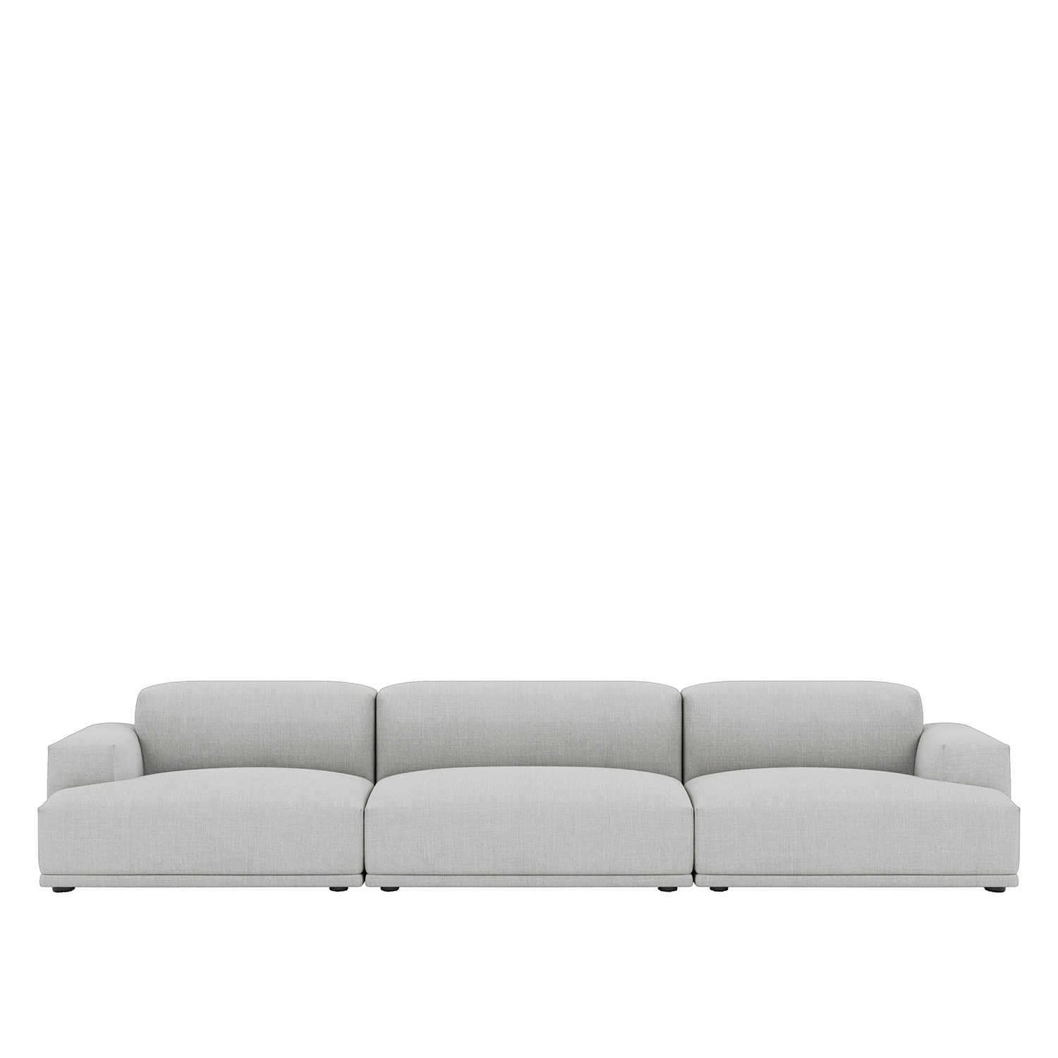 Sofa Connect 3-Sitzer Stoff Hellgrau