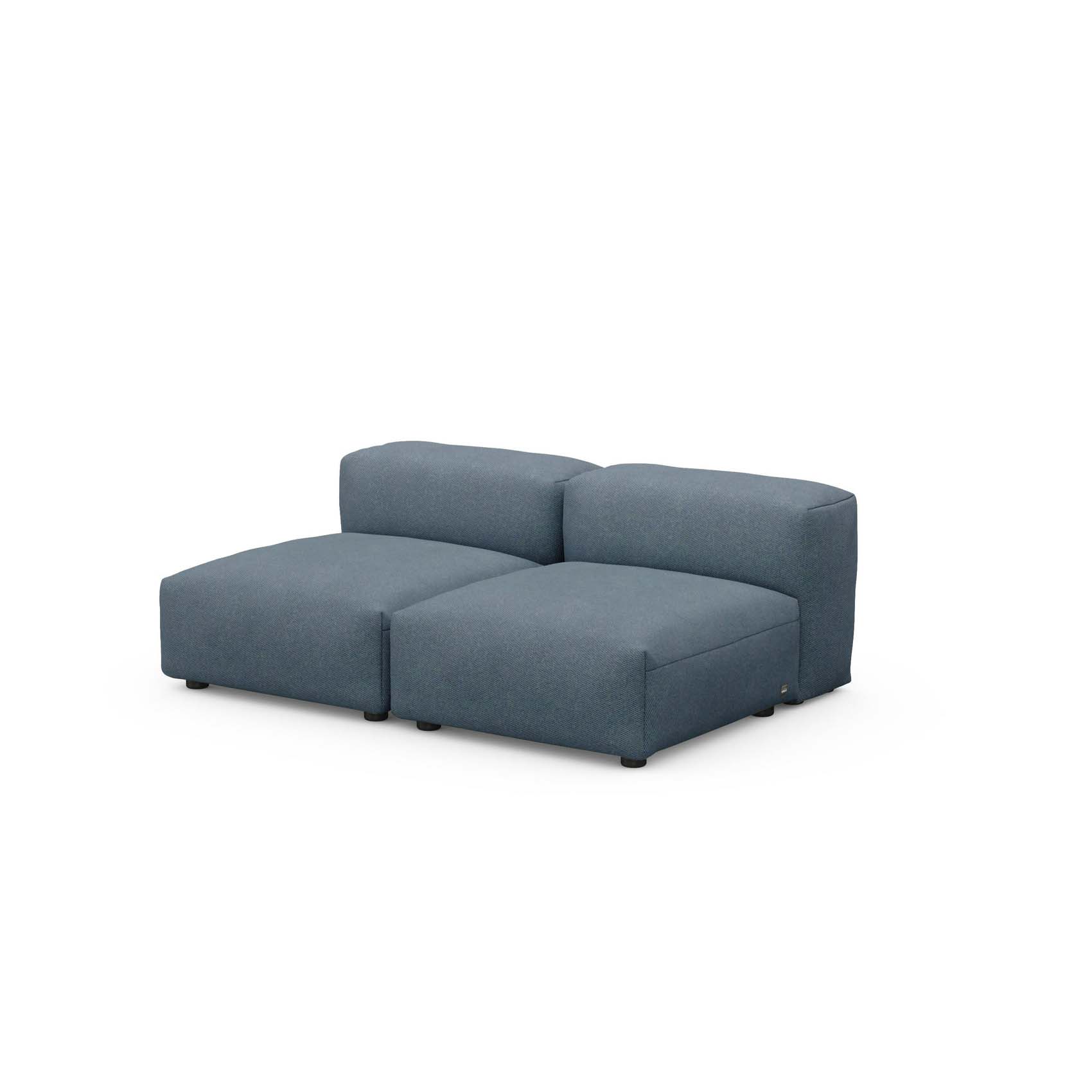 Two Seat Lounge Sofa S Pique Dark Blue