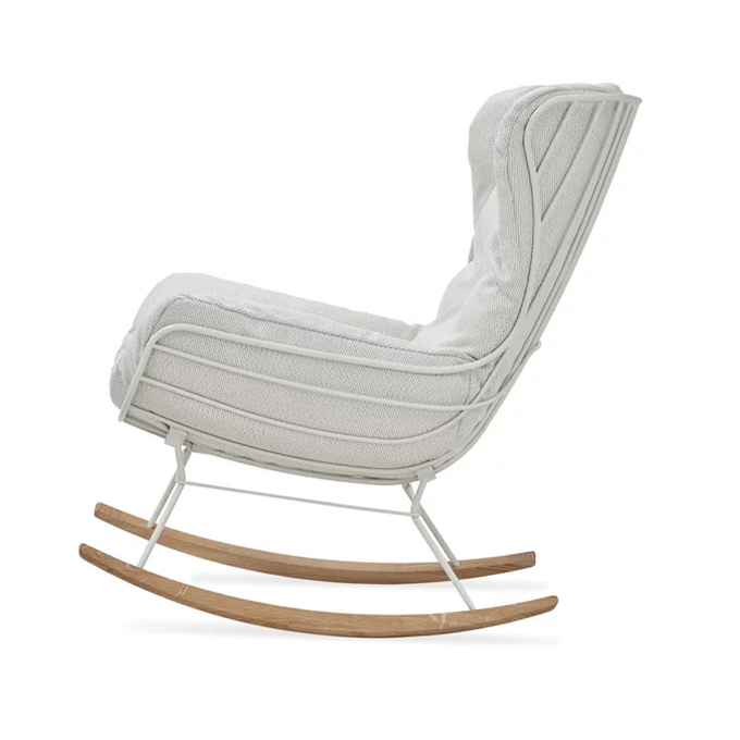 Leyasol Rocking Wingback Chair, Lopi Marble, Gestell 1.1