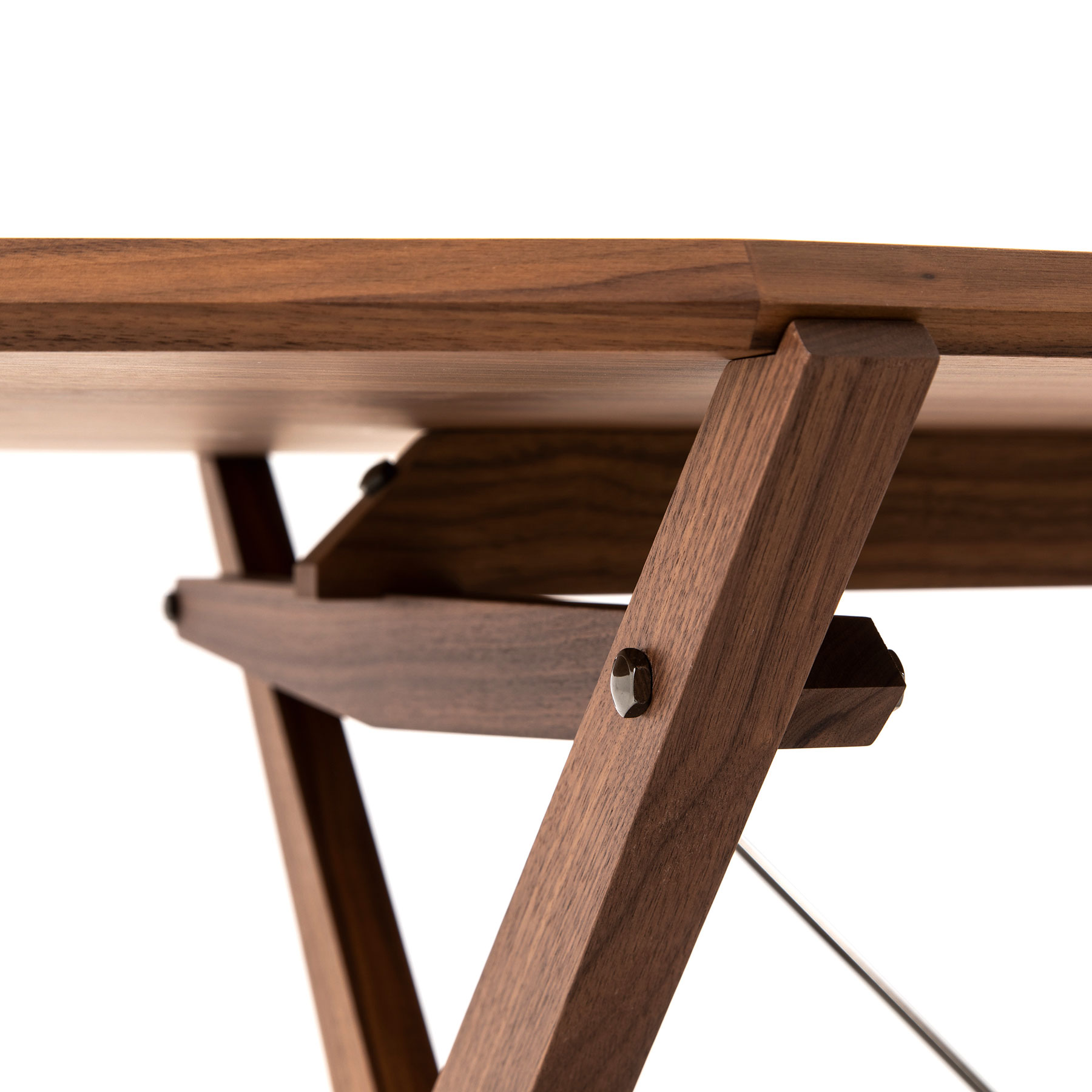Tisch Cavaletto aus Amerikanischem Nussbaum