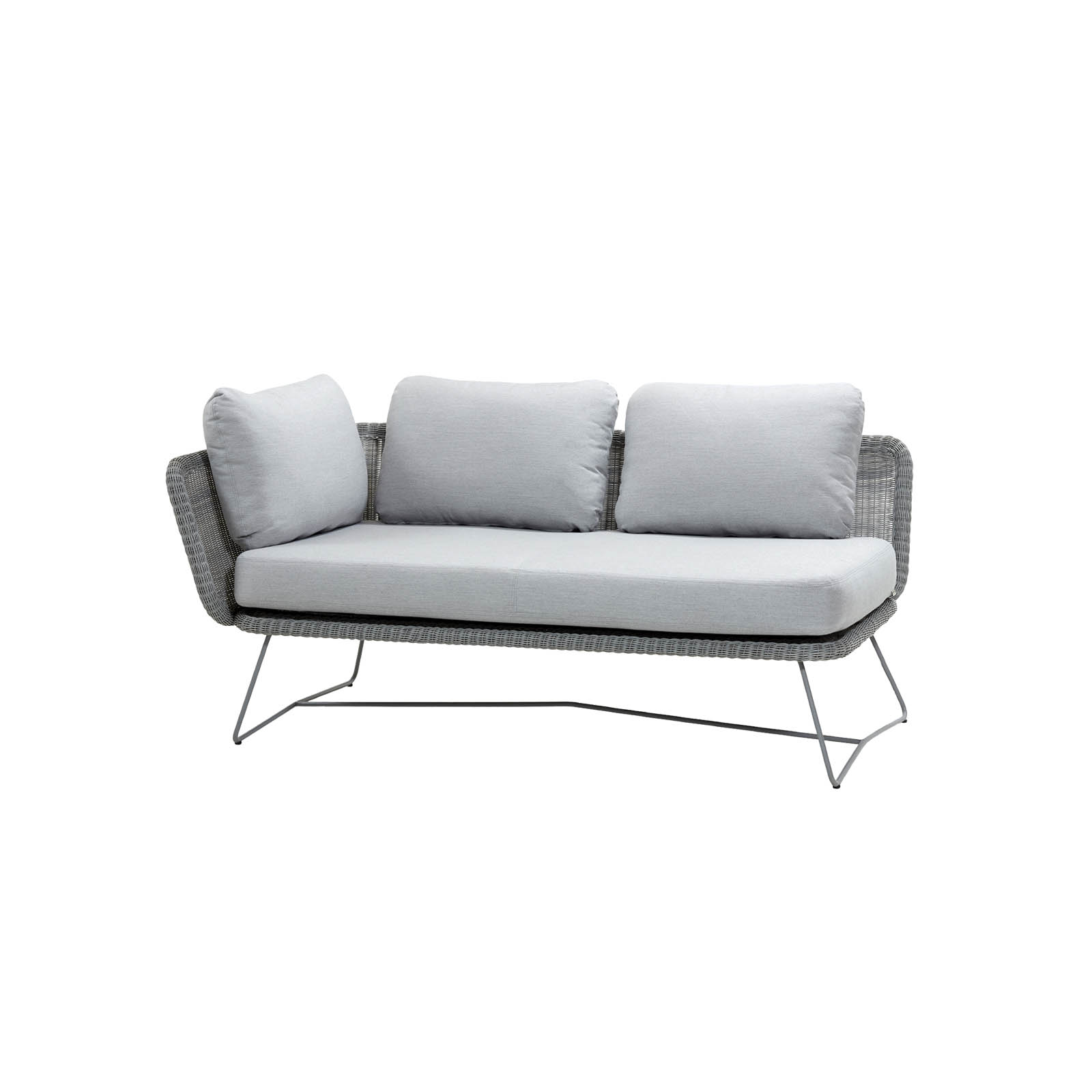Horizon 2-Sitzer Sofa-Modul rechts aus Cane-line Weave in