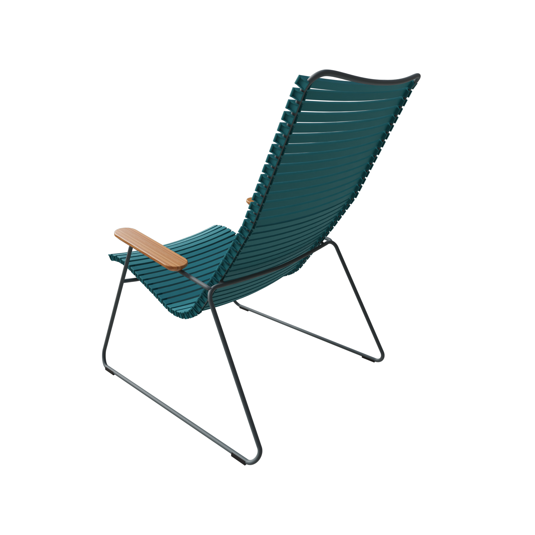 Lounge Chair Click mit Bambusarmlehnen, 10811-7718