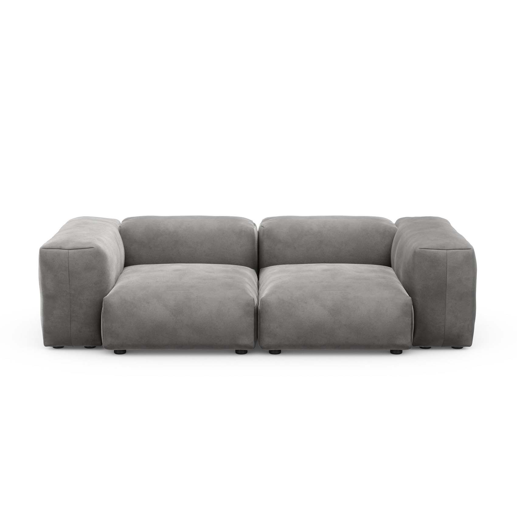 Two Seat Sofa S Velvet Dark Grey