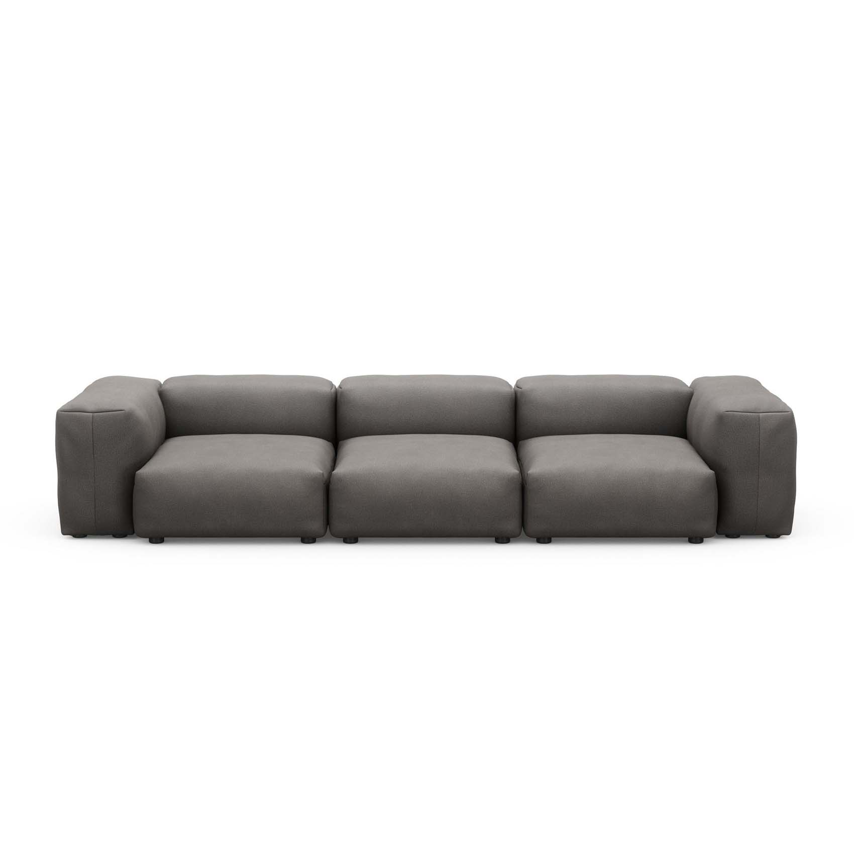 Three Seat Sofa S Canvas Dark Grey