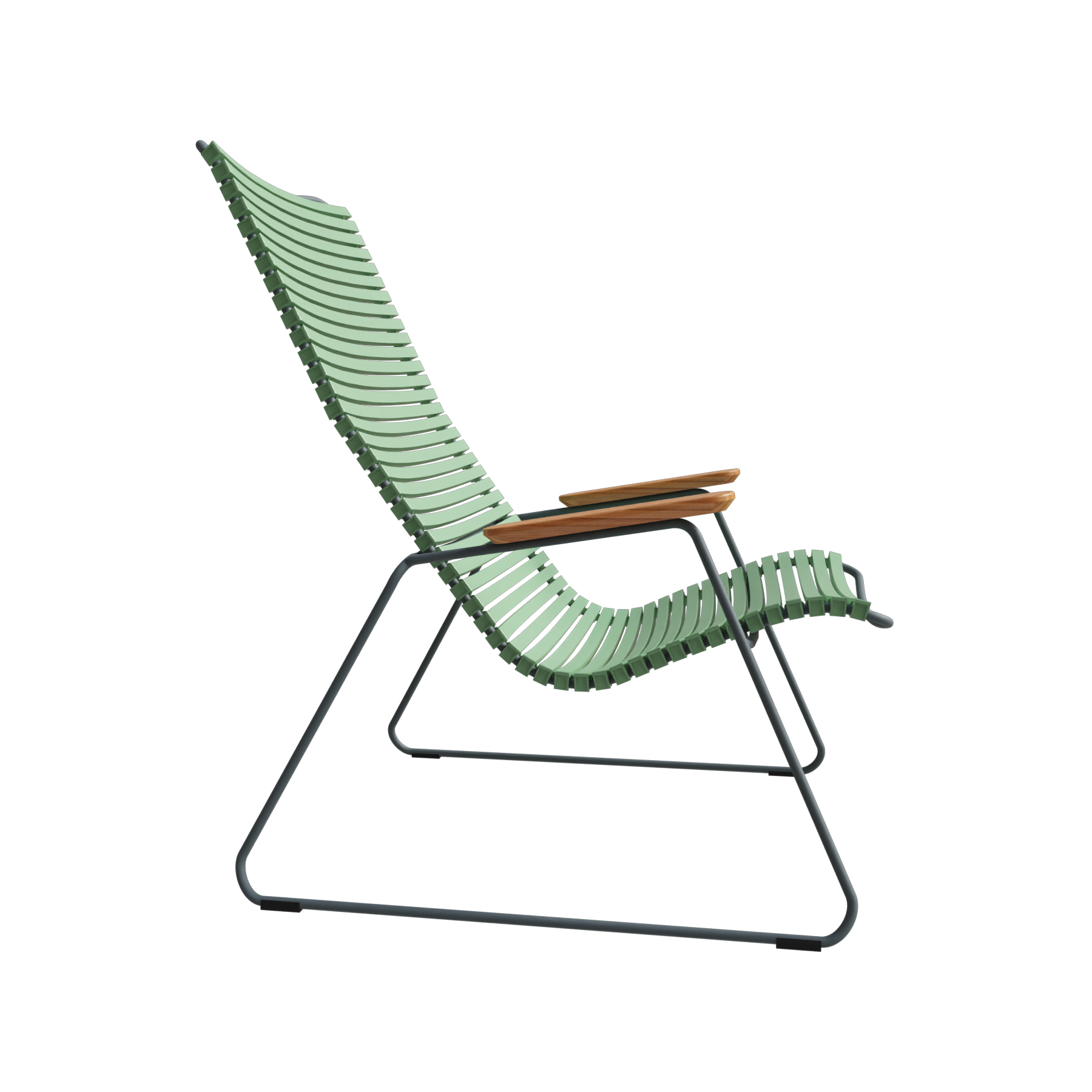 Lounge Chair Click mit Bambusarmlehnen, 10811-7618