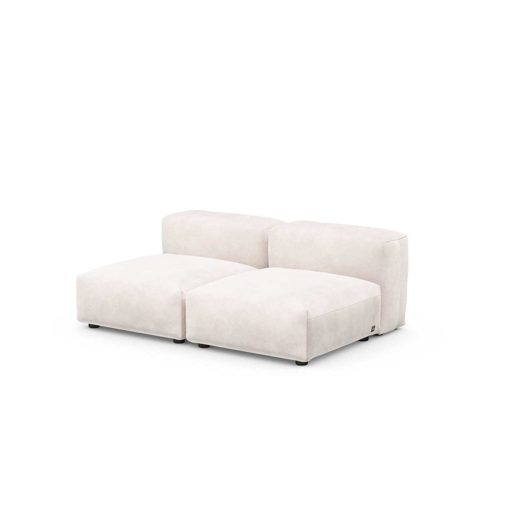 Two Seat Lounge Sofa S Velvet Creme