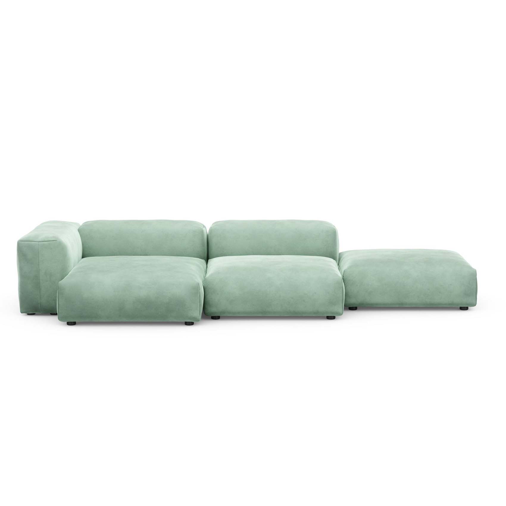 Three Seat Sofa L Velvet Mint