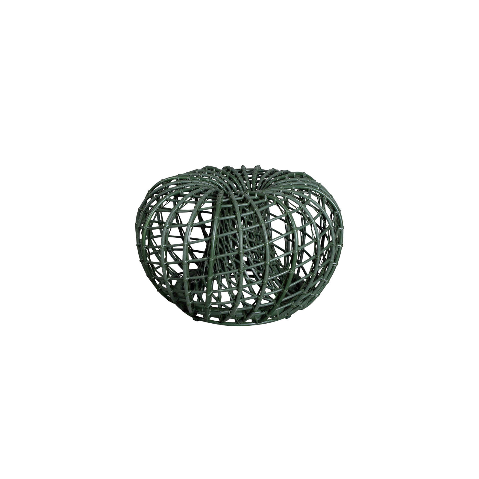 Nest Couchtisch oder Hocker kein mit Durchmesser 67 cm aus Cane-line Weave in Dark Green