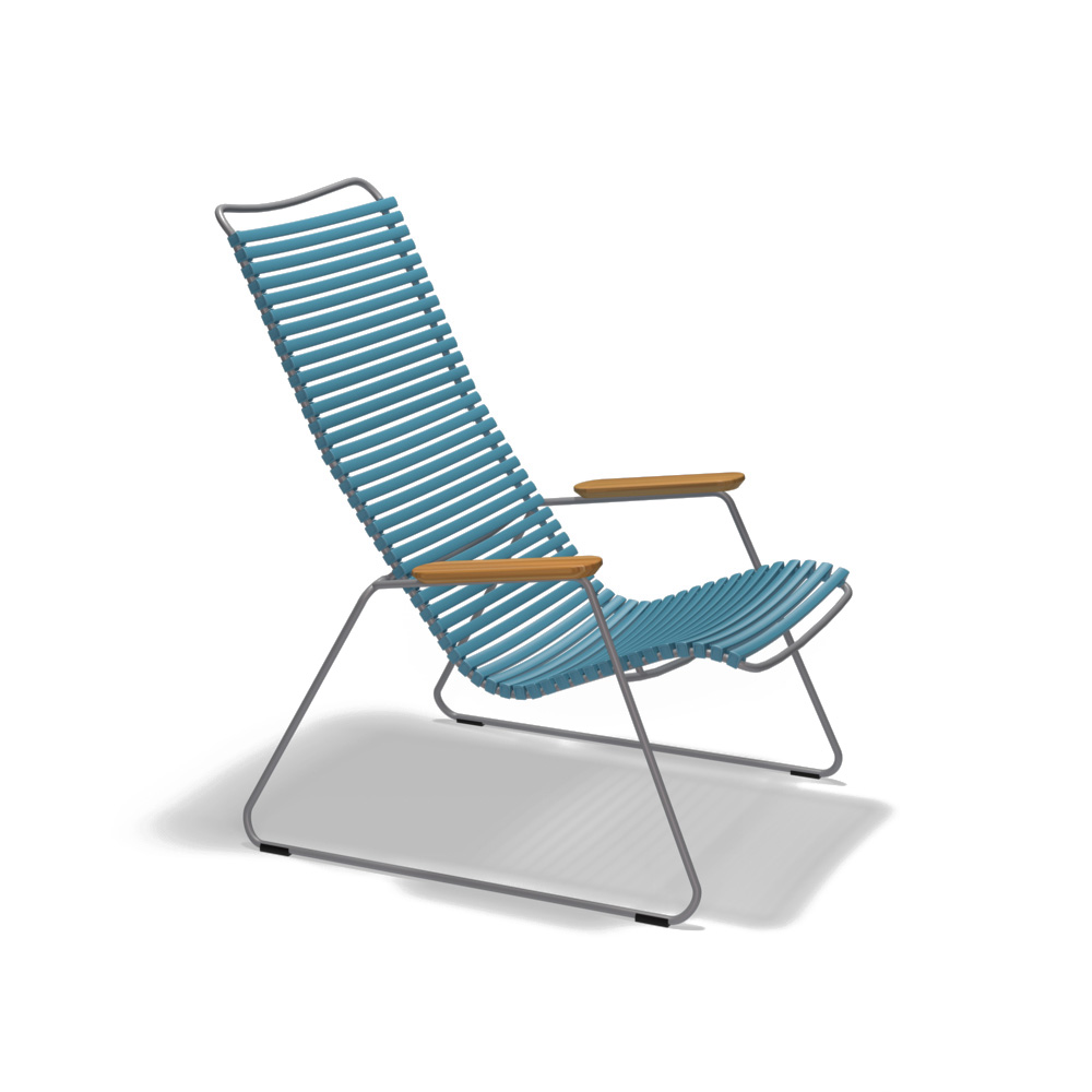 Lounge Chair Click mit Bambusarmlehnen, 10811-7718