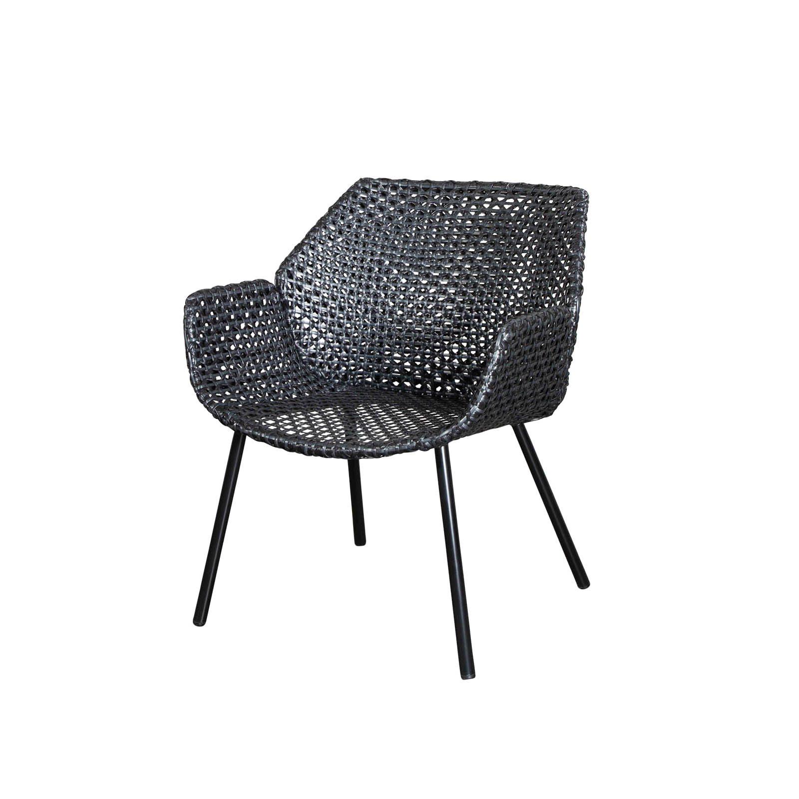 Vibe Loungesessel aus Cane-line Weave in Graphite