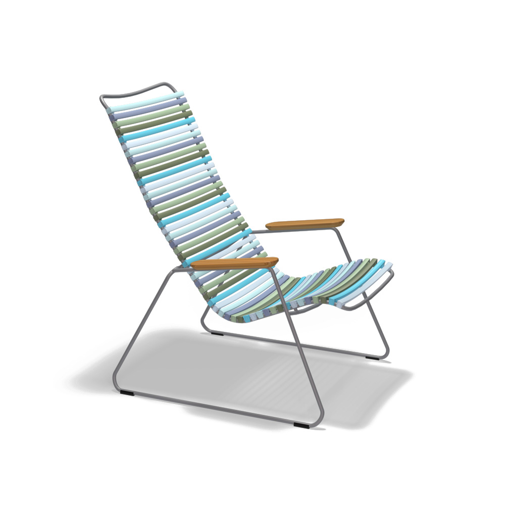 Lounge Chair Click mit Bambusarmlehnen, 10811-8418