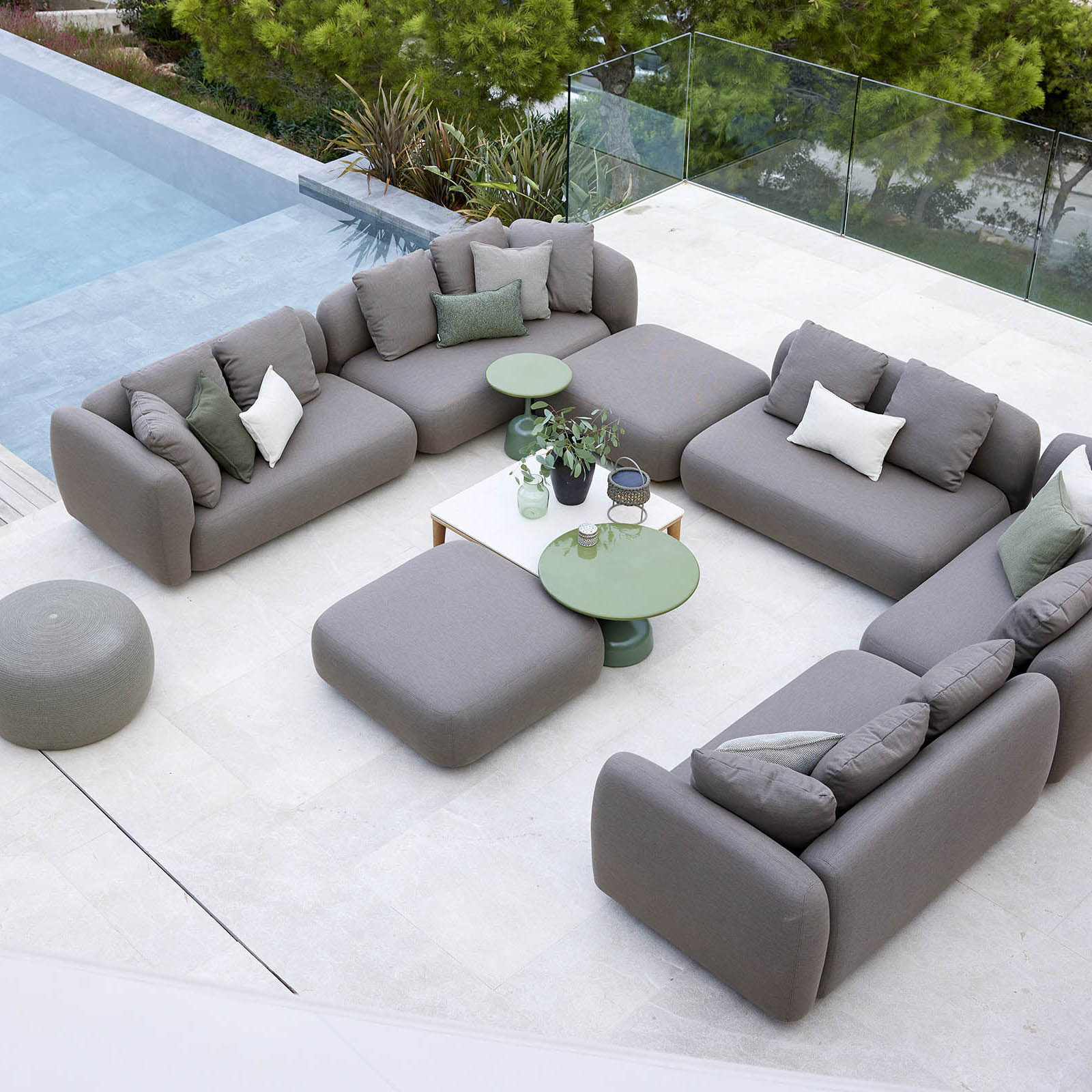 Capture Ecksofa 1 aus Cane-line AirTouch in Taupe
