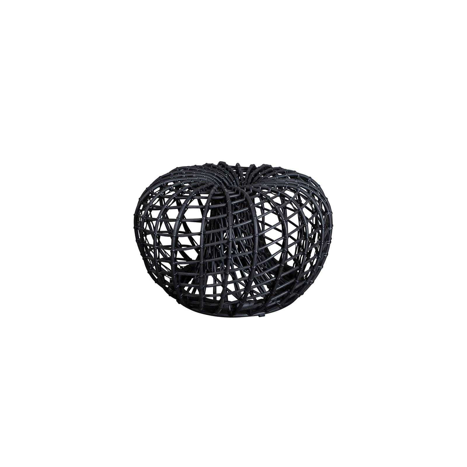 Nest Couchtisch oder Hocker kein mit Durchmesser 67 cm aus Cane-line Weave in Lava Grey