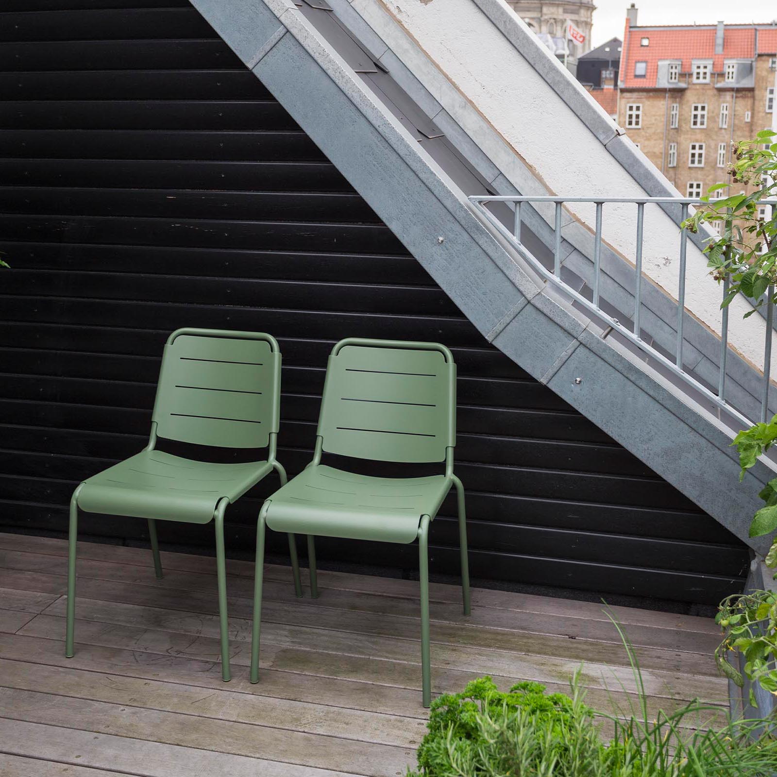 Copenhagen City Stuhl aus Aluminium in Lava Grey
