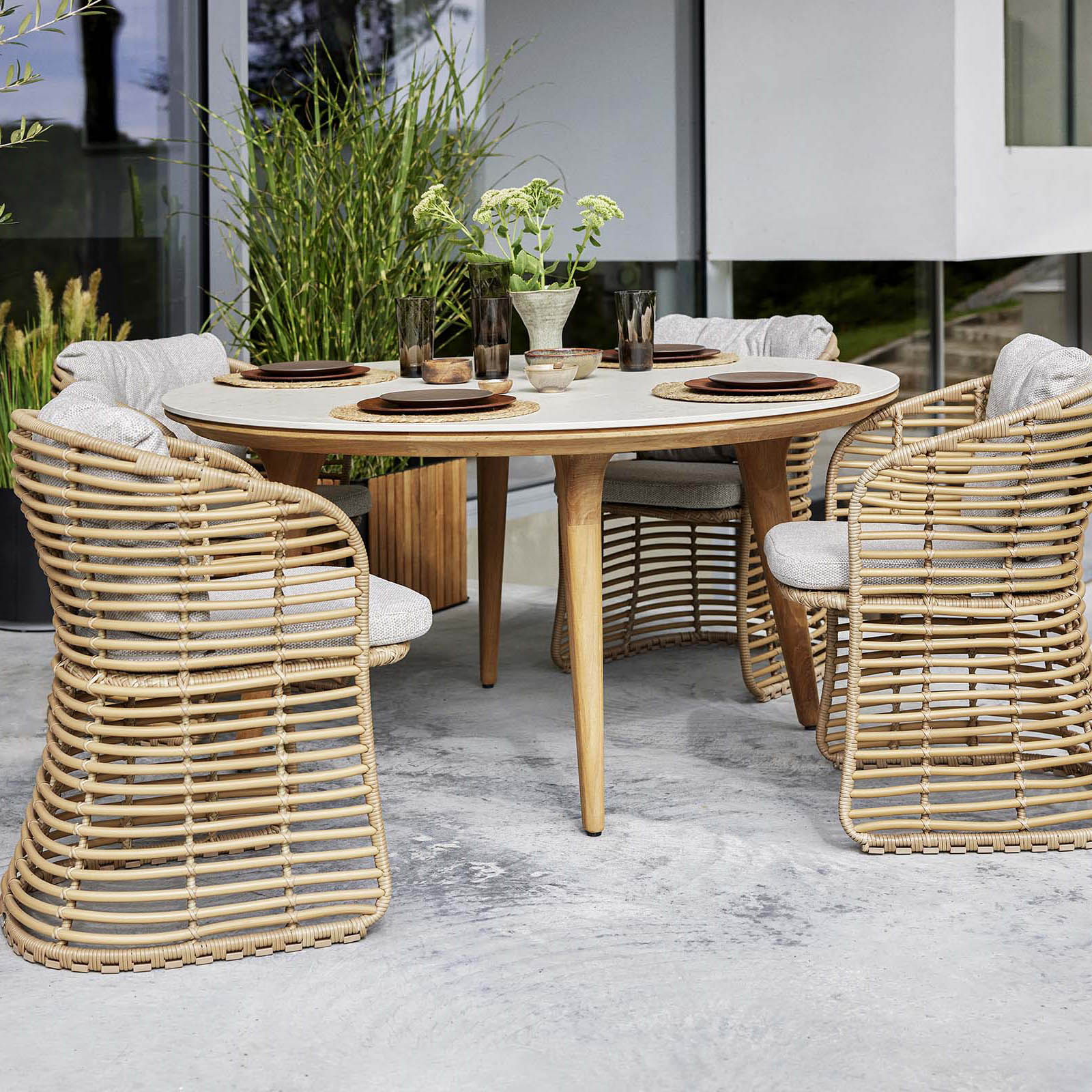 Basket Sessel aus Cane-line Weave in Natural