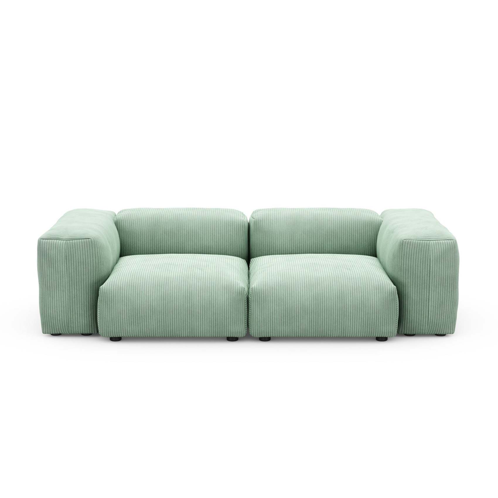 Two Seat Sofa S Cord Velours Duck Egg