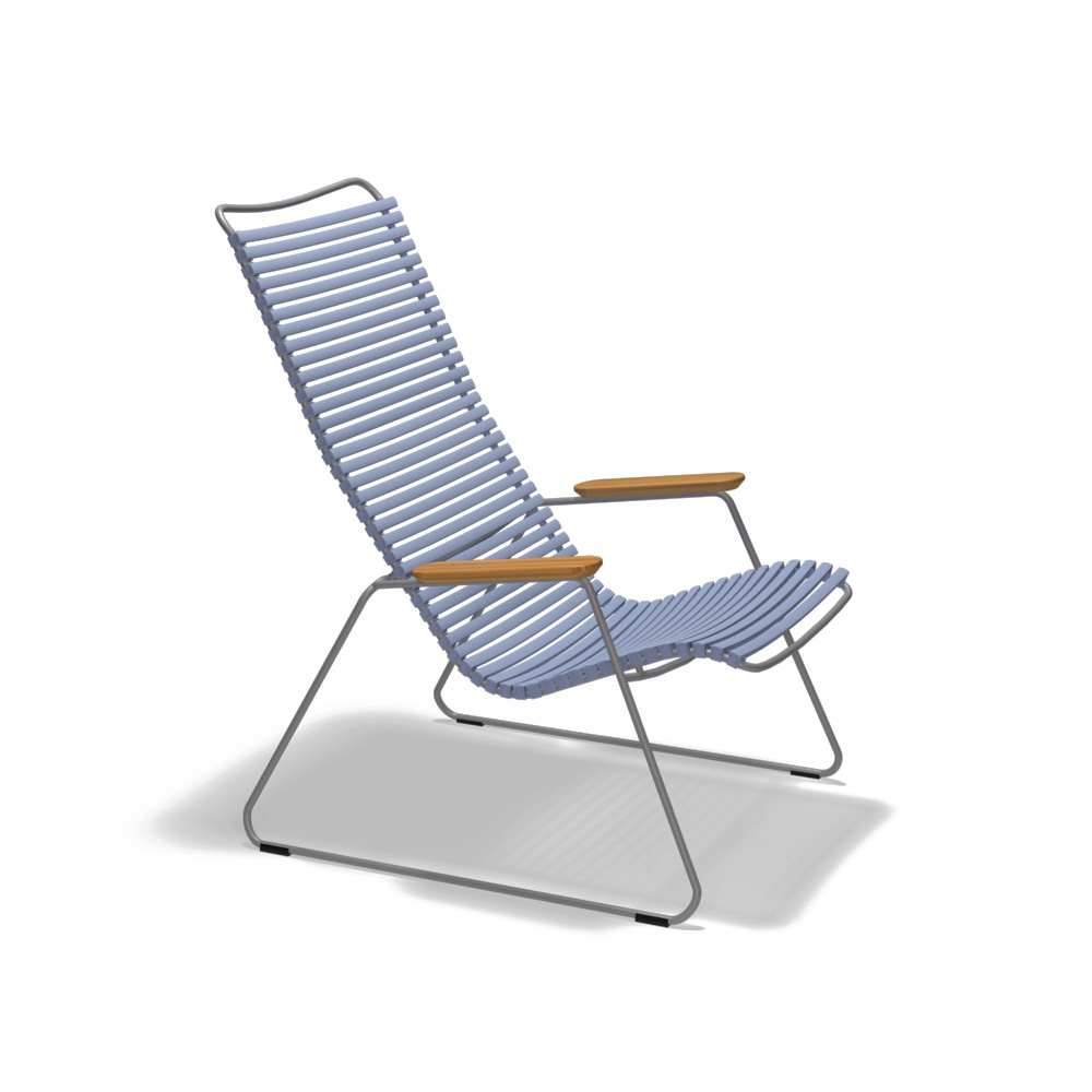 Lounge Chair Click mit Bambusarmlehnen, 10811-8218