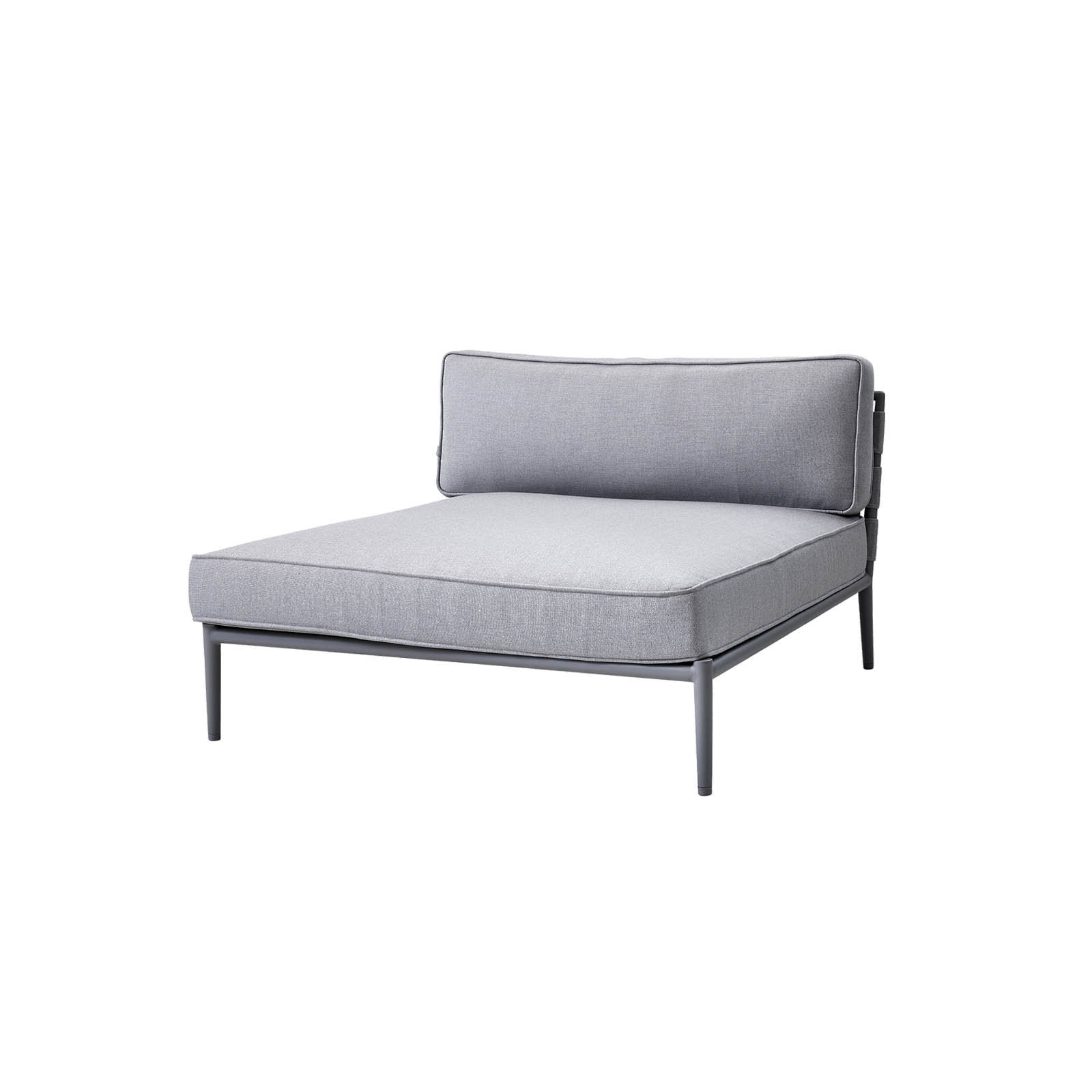 Conic daybed module aus Cane-line AirTouch mit QuickDry in Light Grey