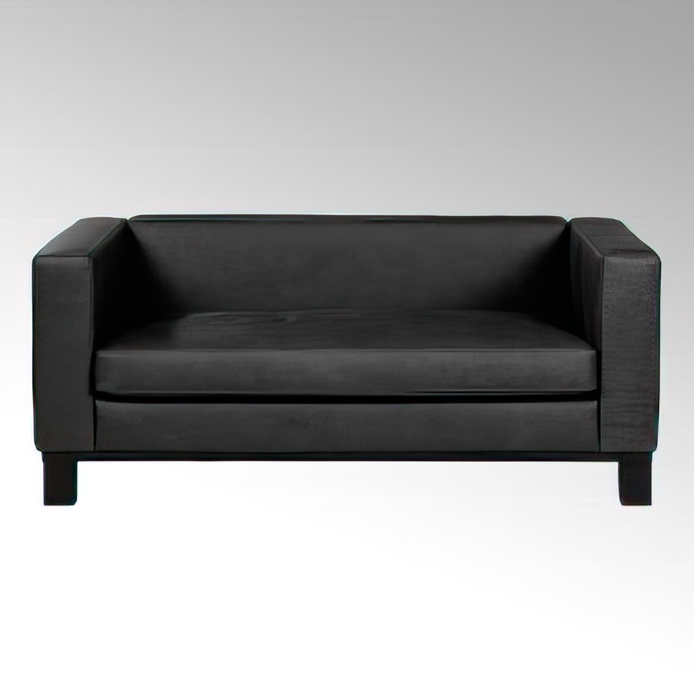 Sofa lang 153 cm Bella in Schwarz - 57952