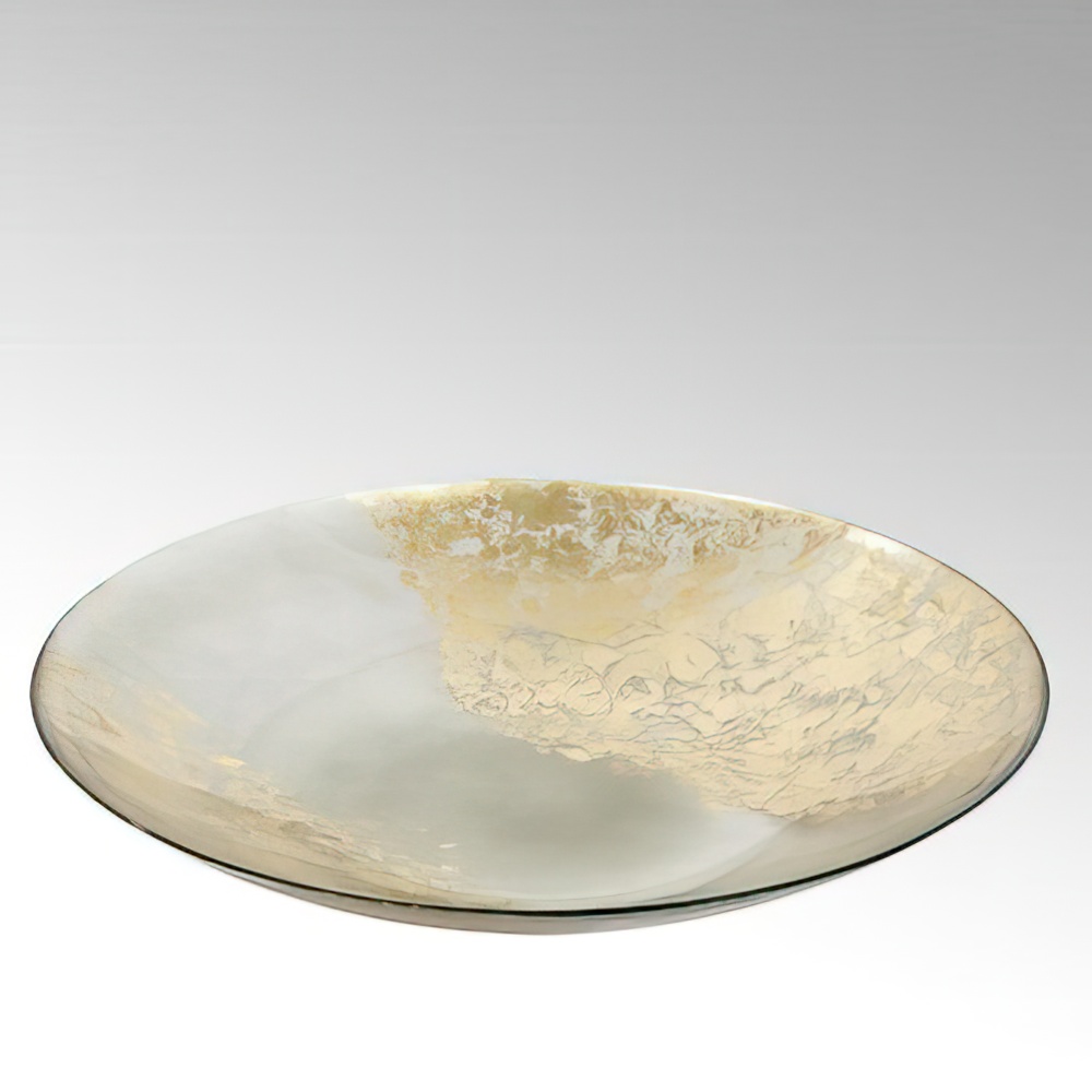 Glasschale Hediye in Grau-gold - 46187