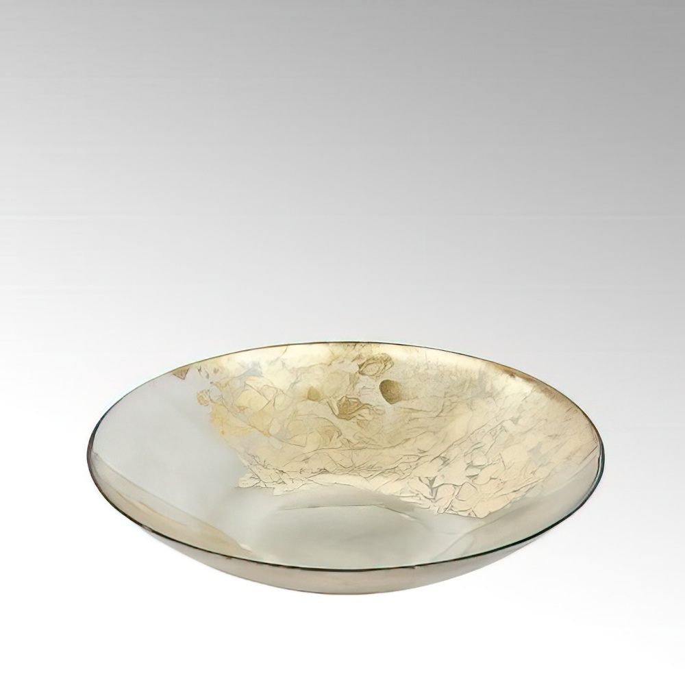 Glasschale Hediye in Grau-gold - 46186