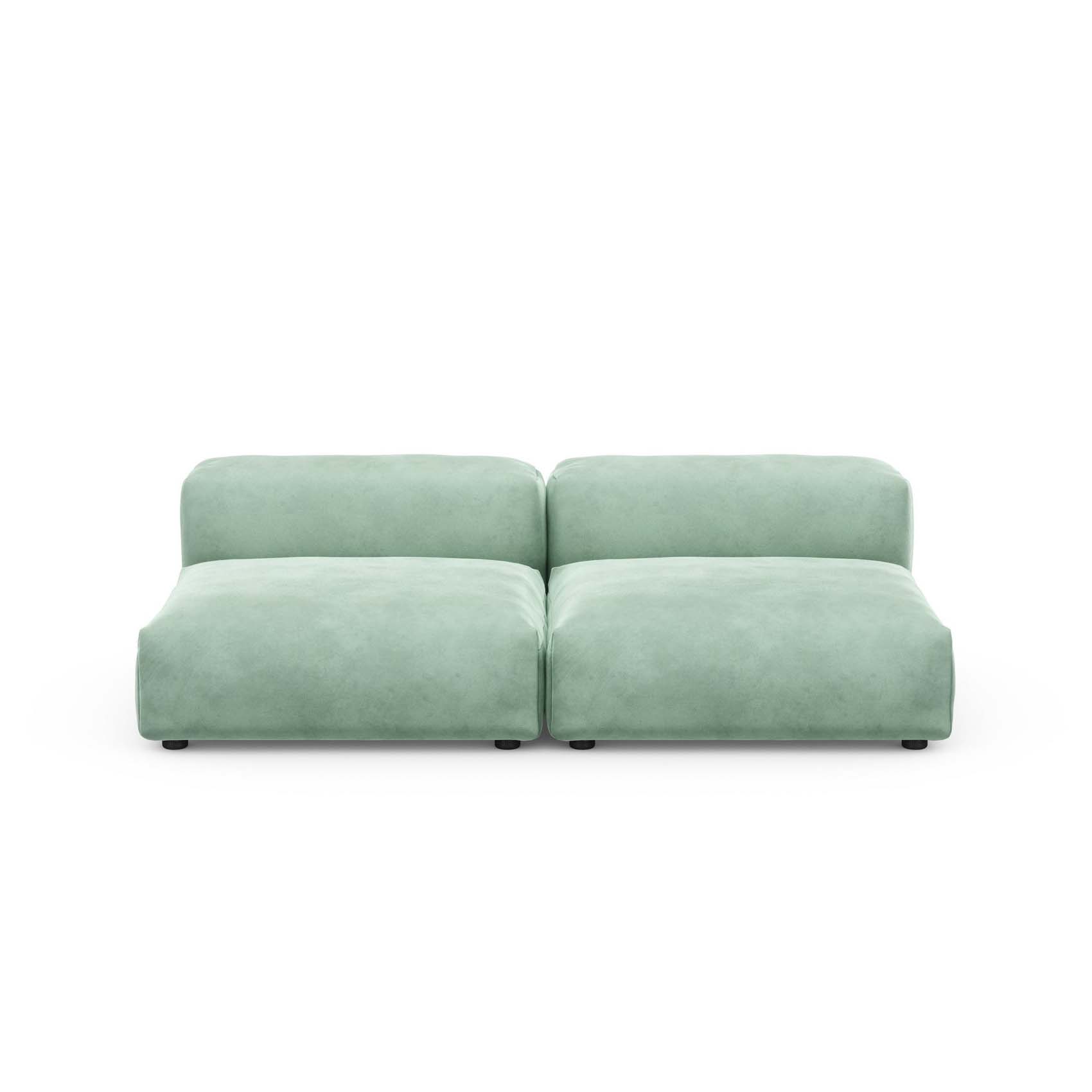 Two Seat Lounge Sofa M Velvet Mint