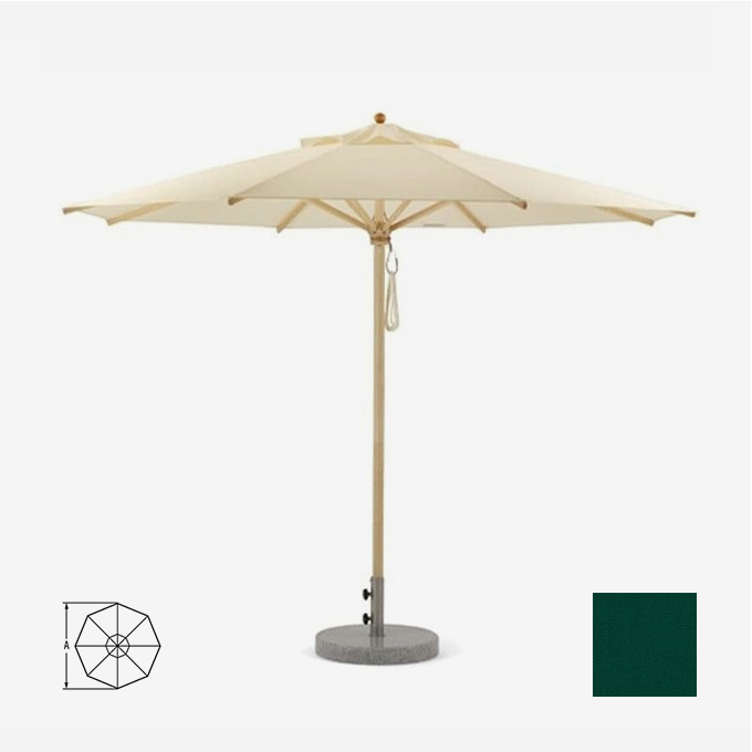 Klassik Schirm als 8-Eck mit 300cm Durchmesser, Bespannung in Tanne #05