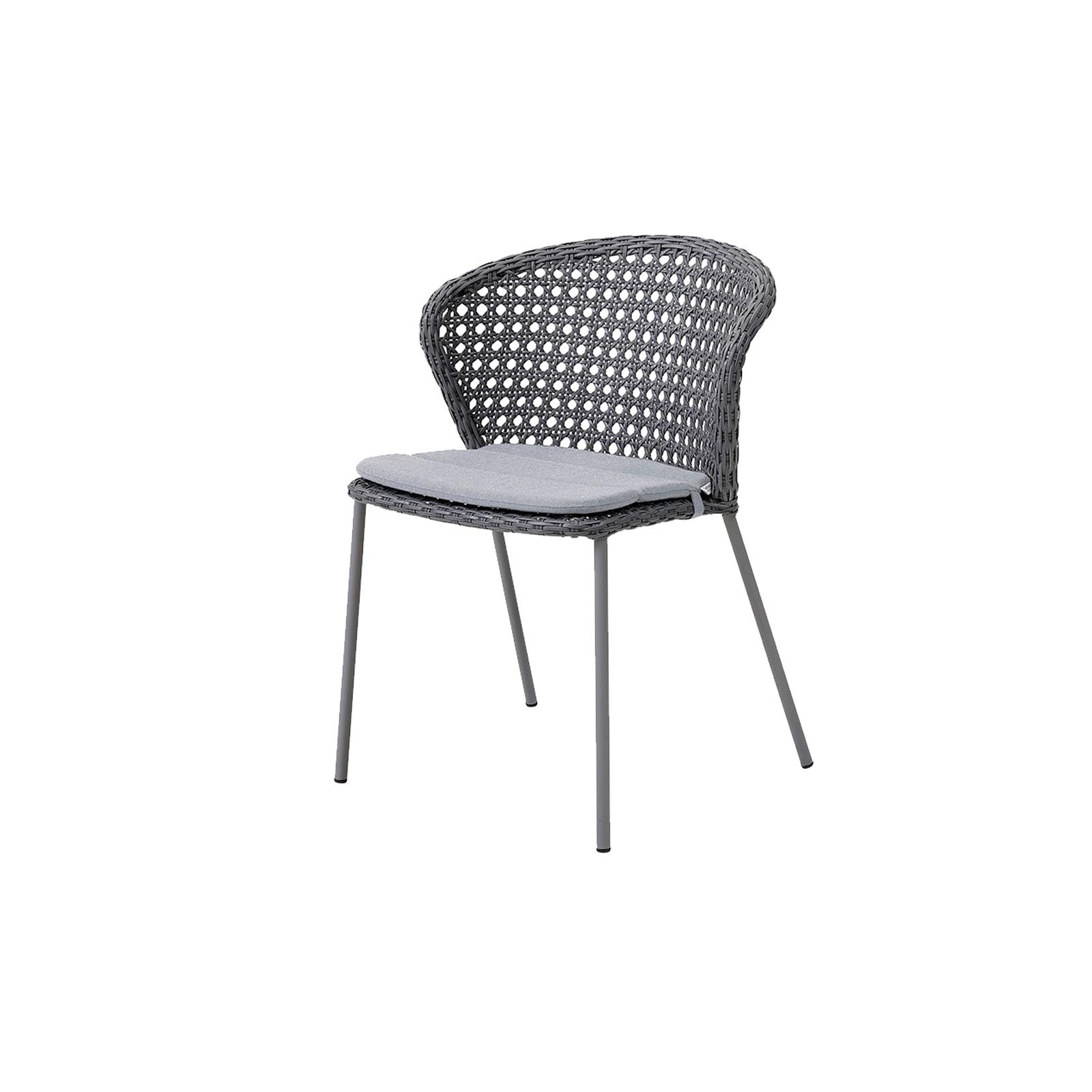 Lean Kissen für Stuhl aus Cane-line Natté in Grey