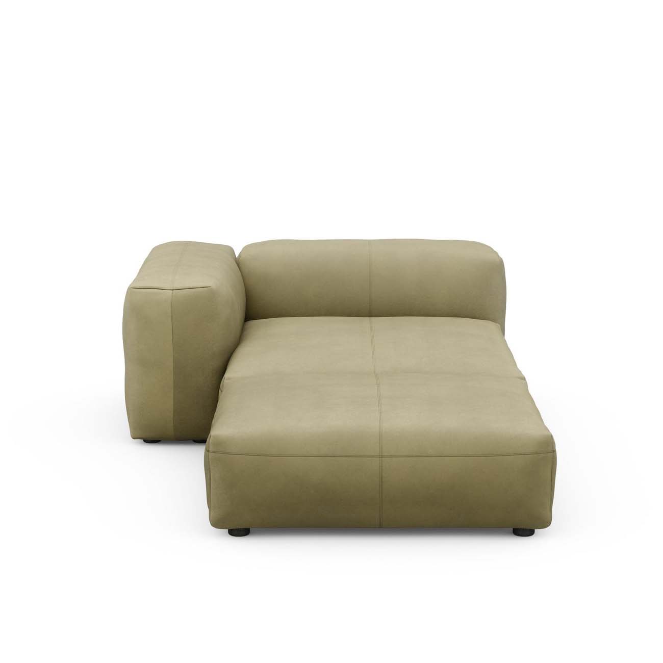 Sofa Daybed L Leather Olive