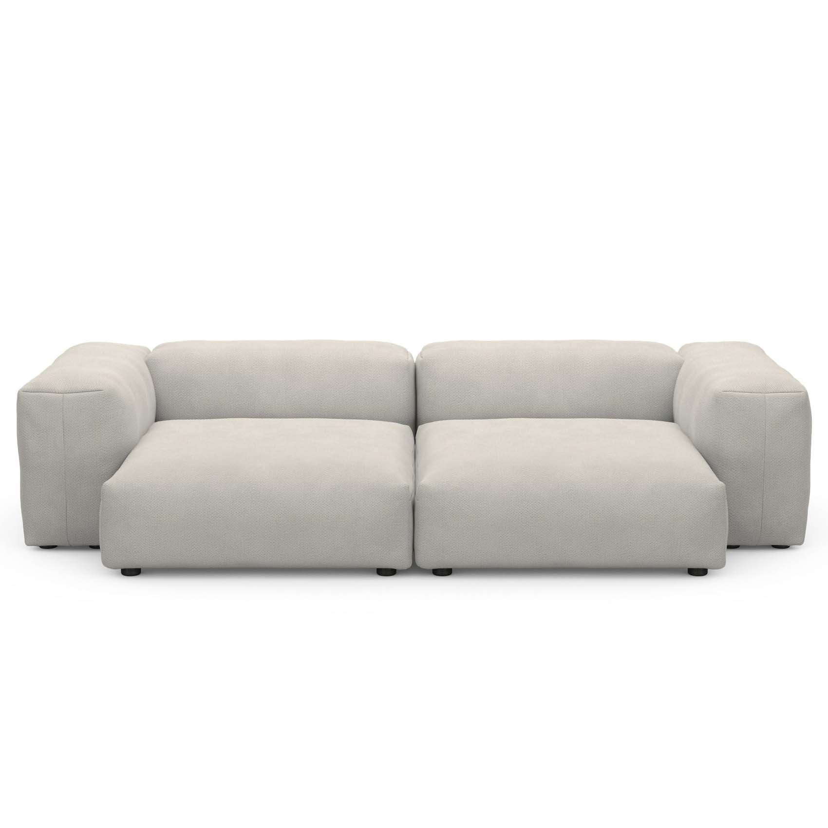 Two Seat Sofa L Pique Light Grey