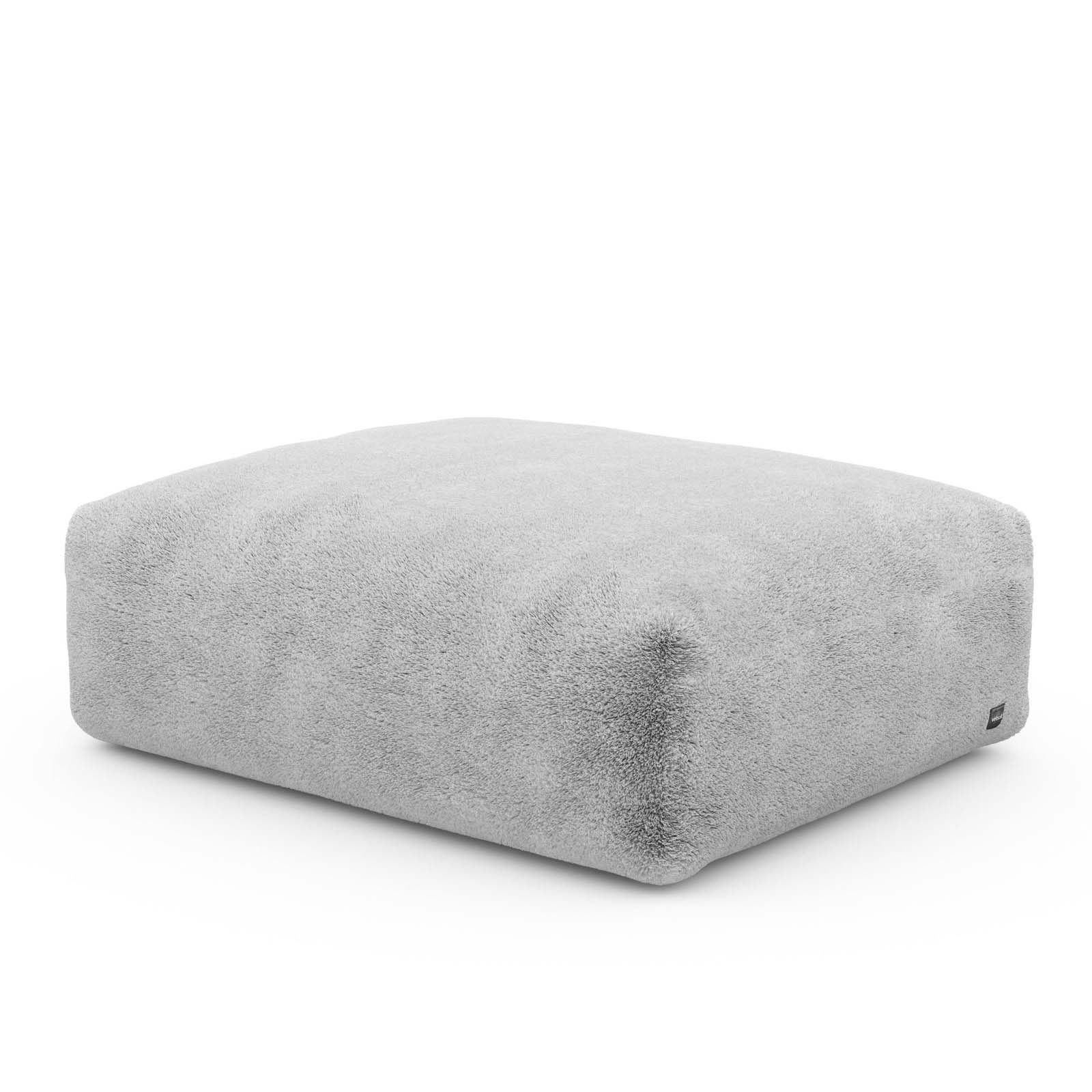 Sofa Seat 105x84 Faux Fur Grey